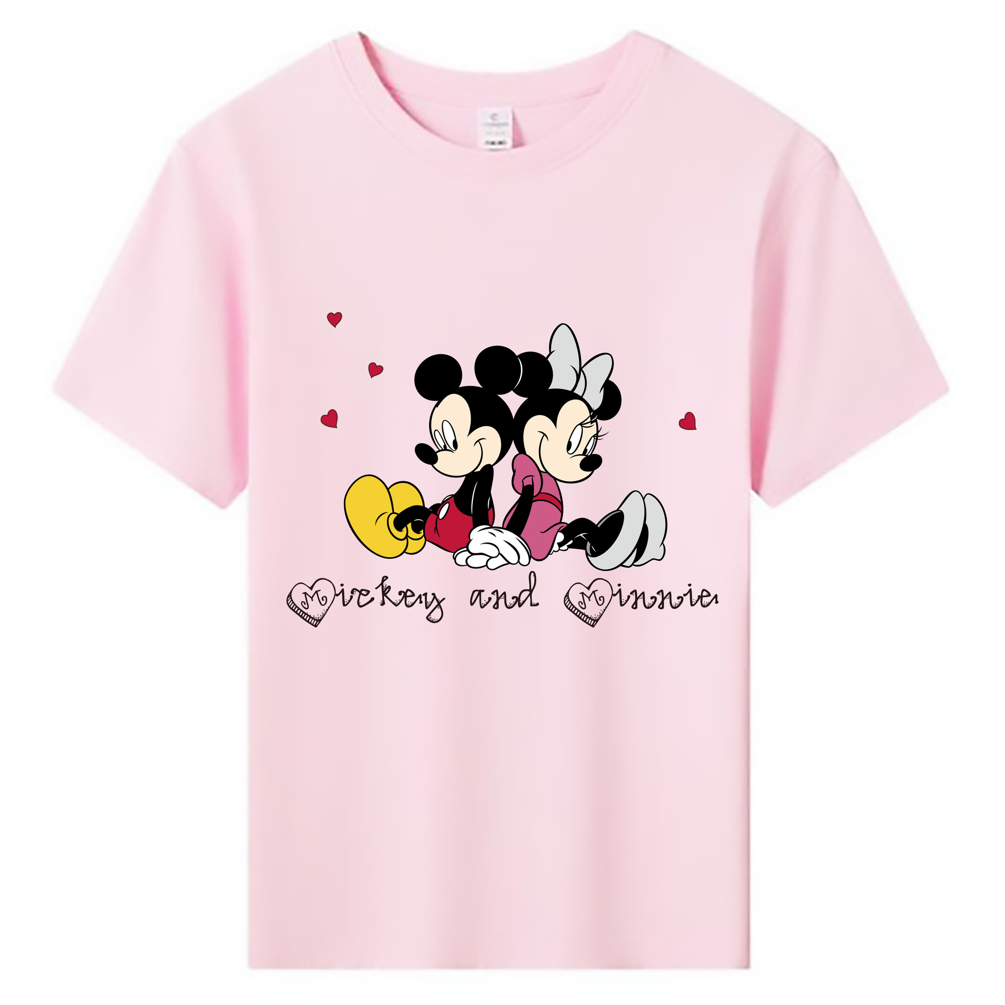 ミッキーマウス Mickey Mouse 綿100％キッズTシャツ（フロントプリント）