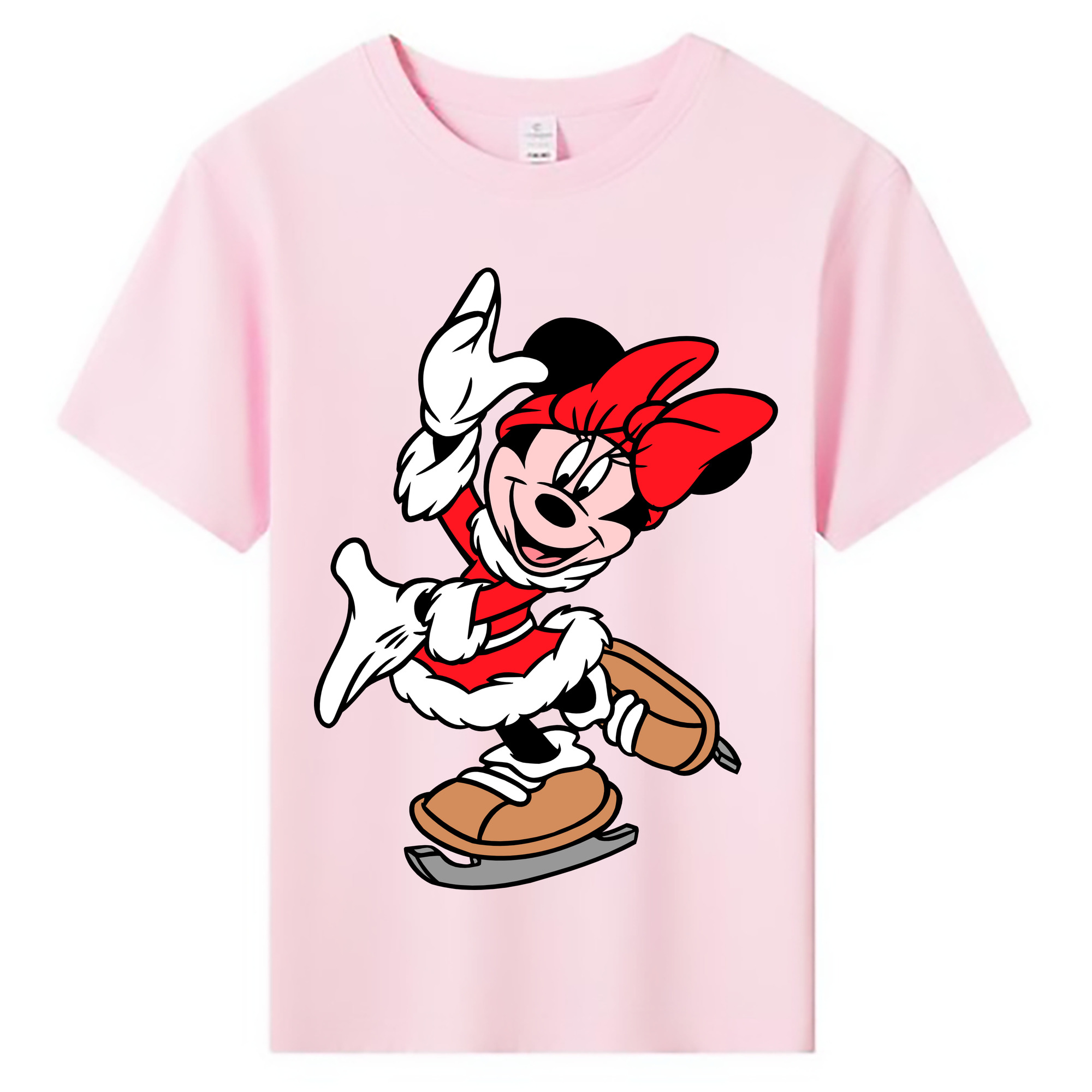 ミッキーマウス Mickey Mouse 綿100％キッズTシャツ（フロントプリント）