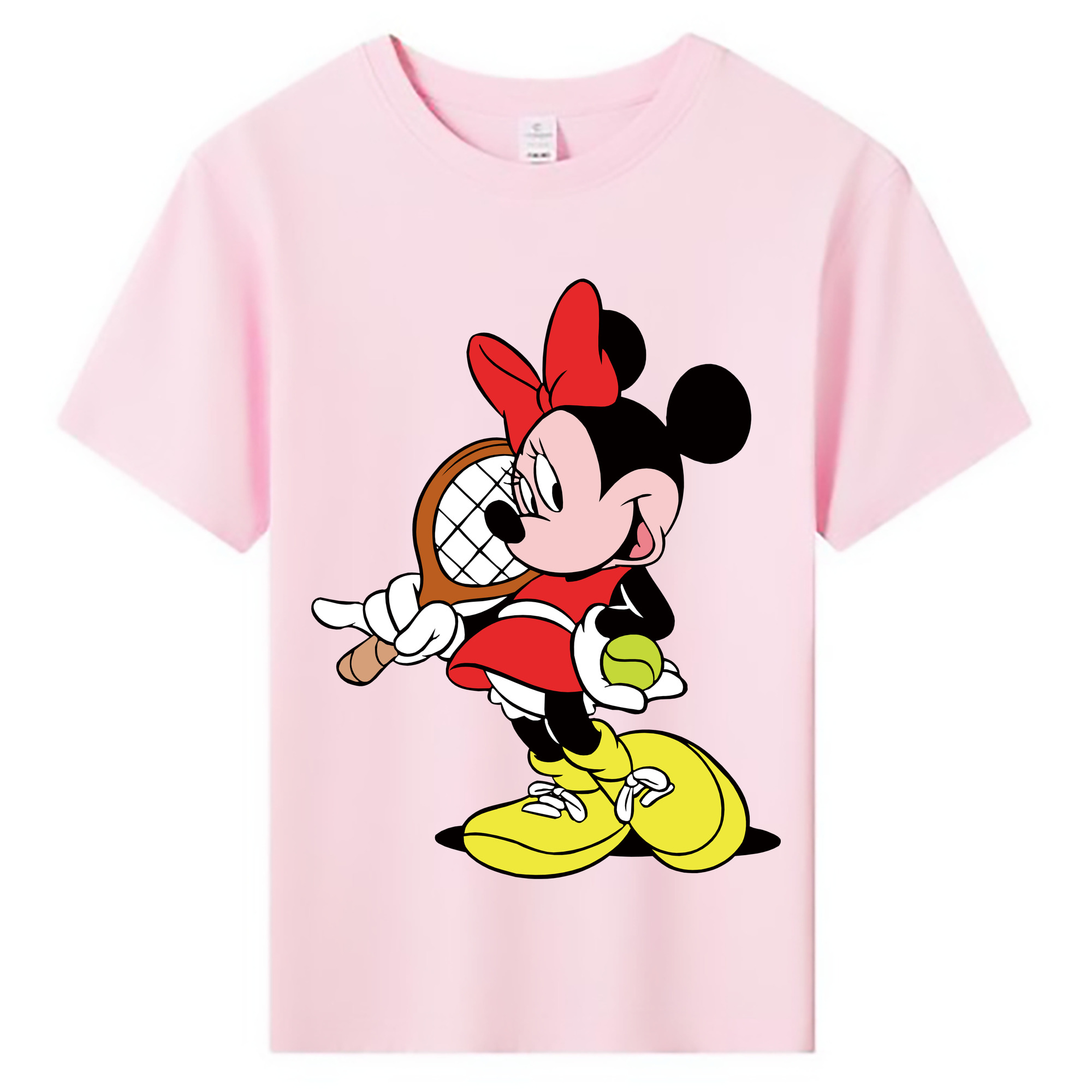 ミッキーマウス Mickey Mouse 綿100％キッズTシャツ（フロントプリント）