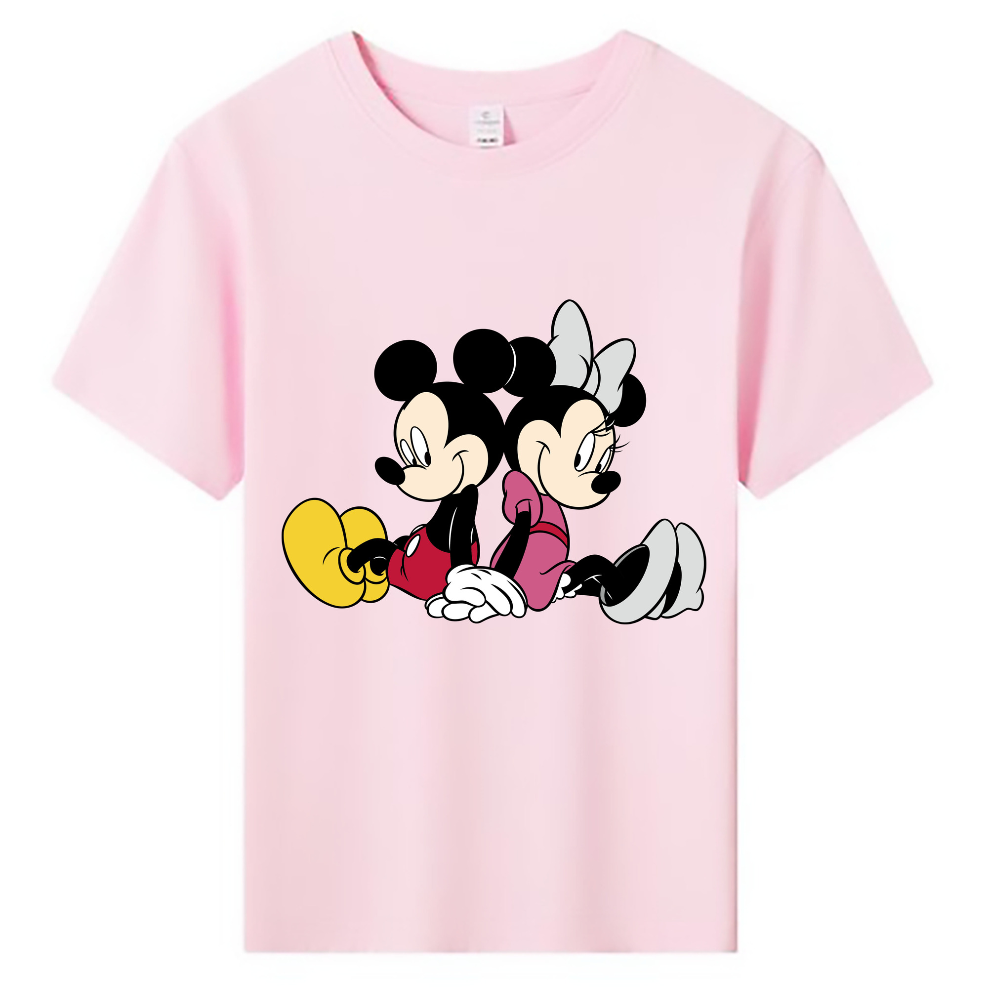 ミッキーマウス Mickey Mouse 綿100％キッズTシャツ（フロントプリント）