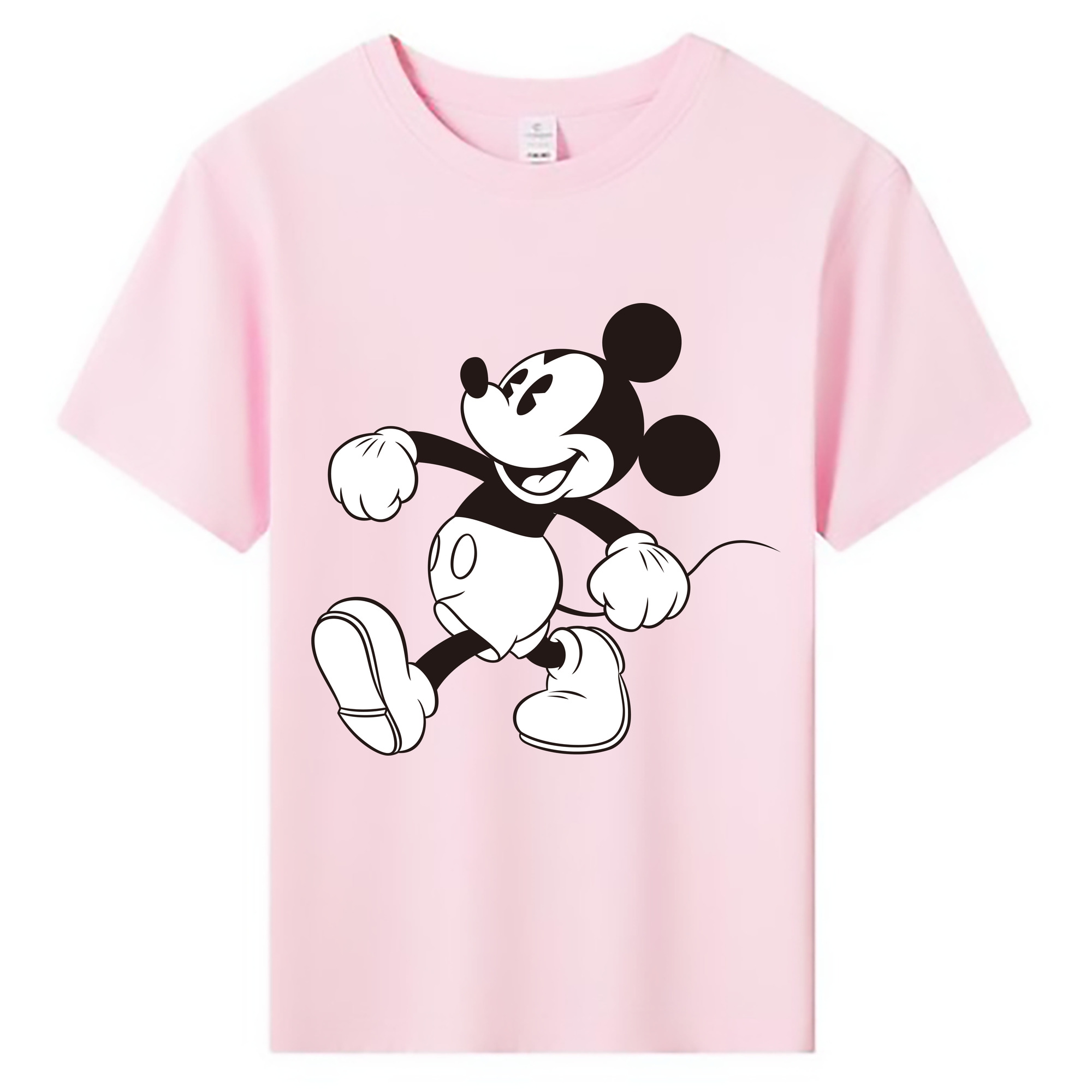 ミッキーマウス Mickey Mouse 綿100％キッズTシャツ（フロントプリント）