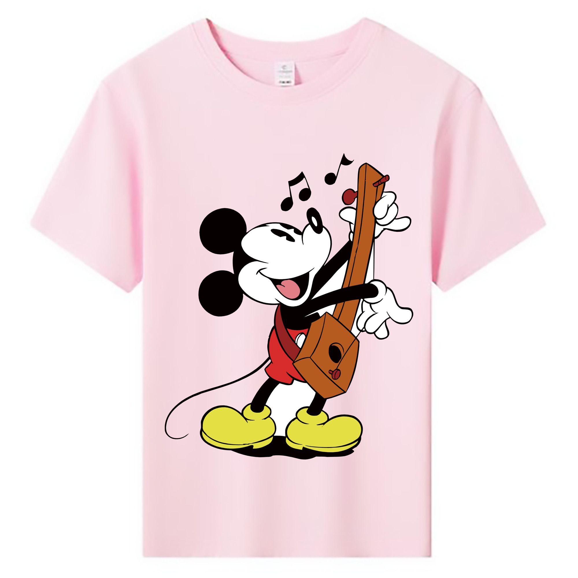 ミッキーマウス Mickey Mouse 綿100％キッズTシャツ（フロントプリント）