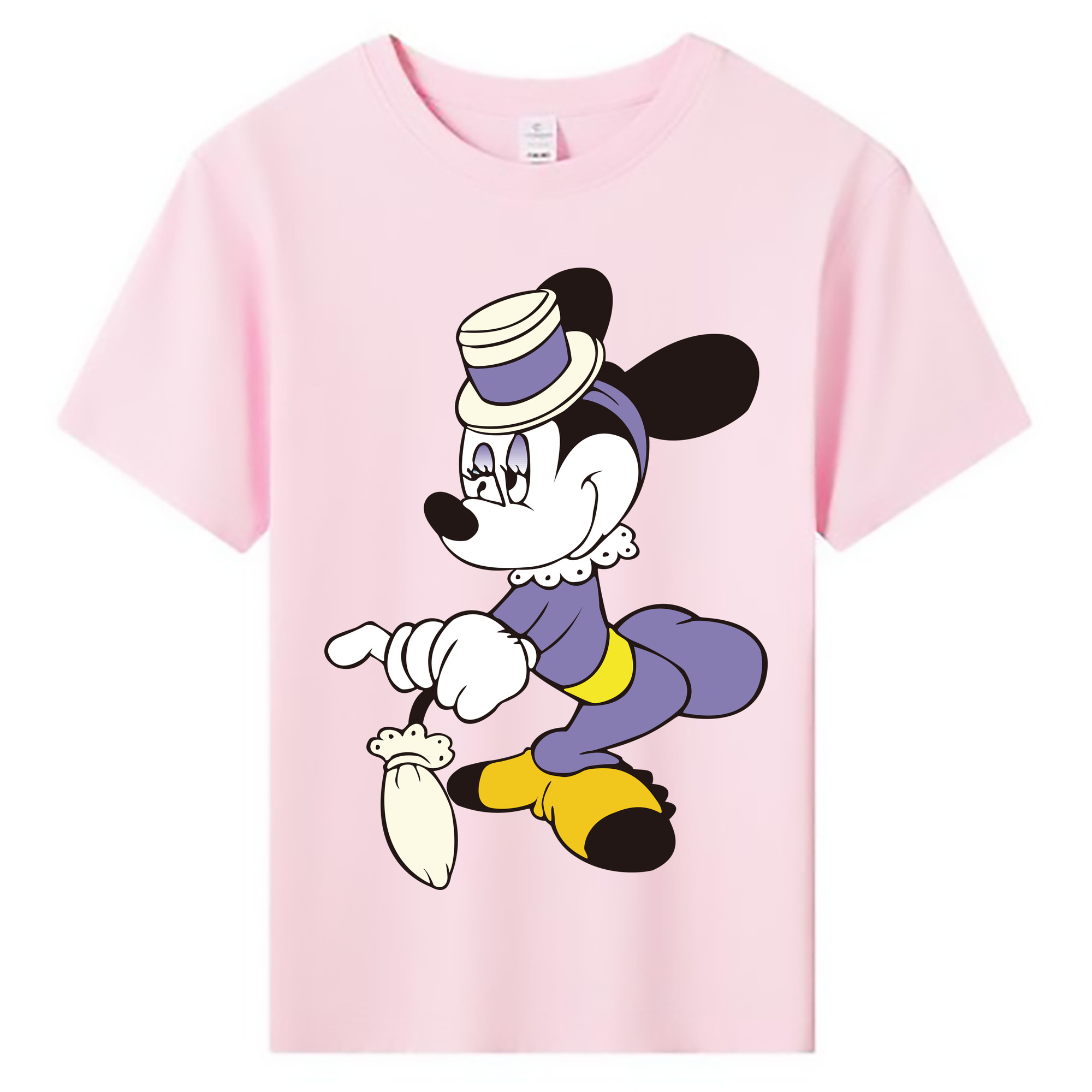 ミッキーマウス Mickey Mouse 綿100％キッズTシャツ（フロントプリント）