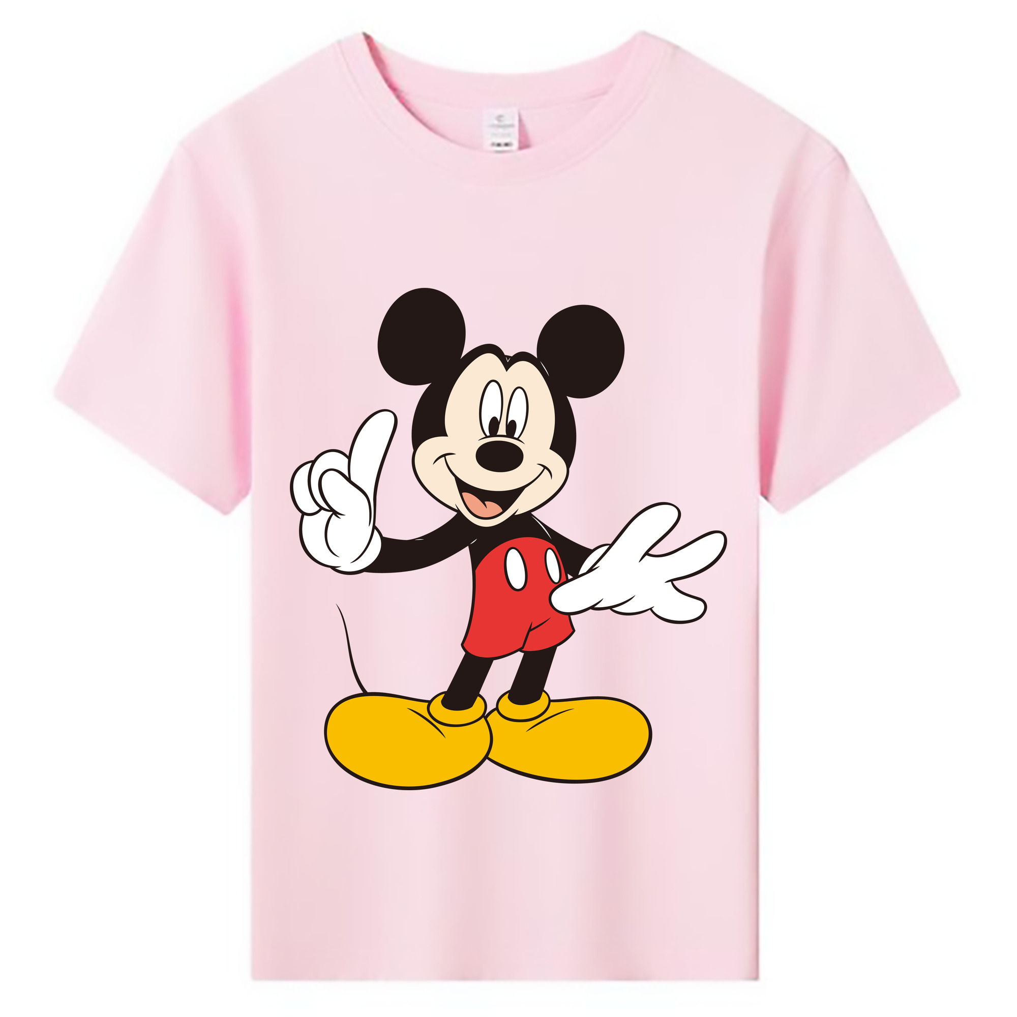 ミッキーマウス Mickey Mouse 綿100％キッズTシャツ（フロントプリント）