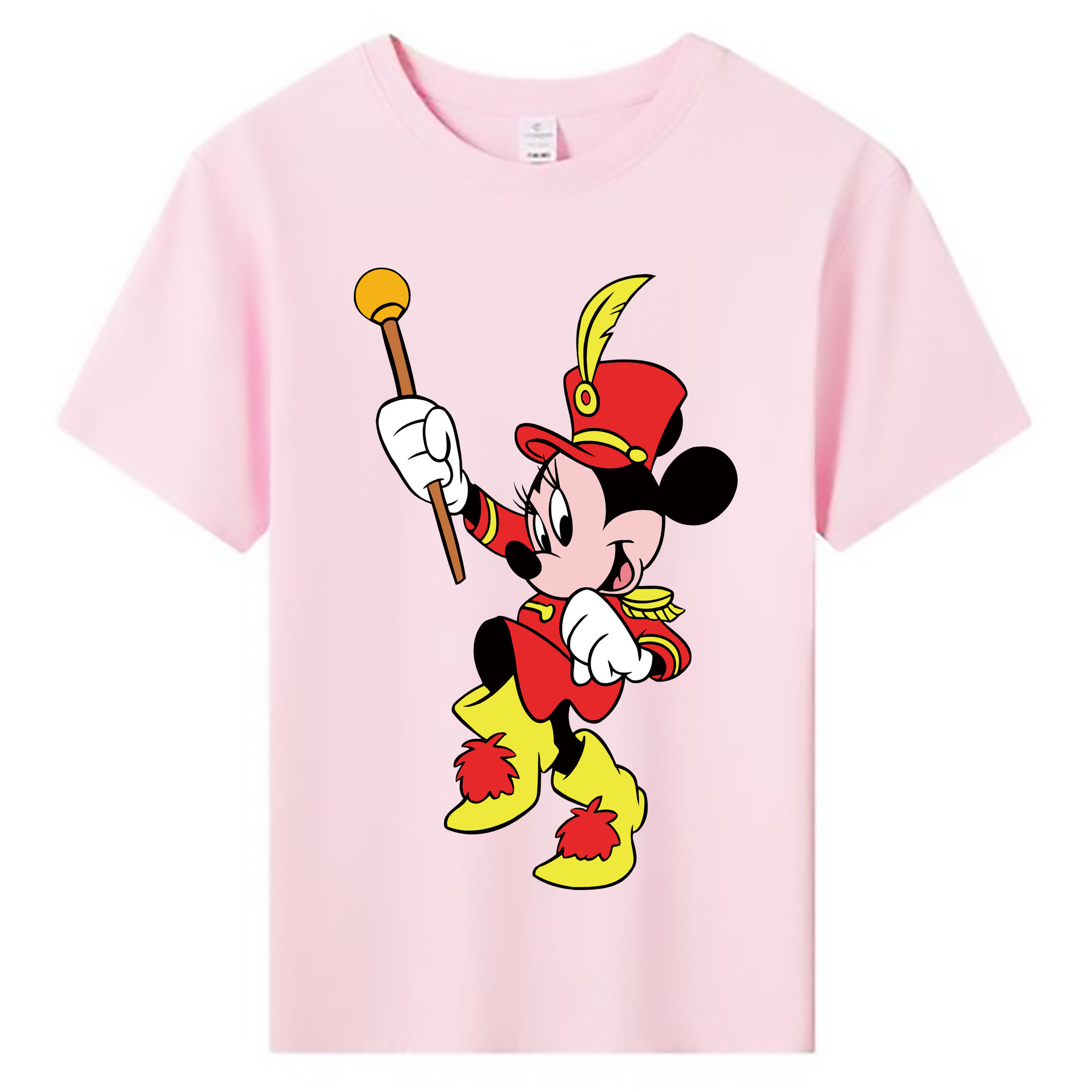 ミッキーマウス Mickey Mouse 綿100％キッズTシャツ（フロントプリント）
