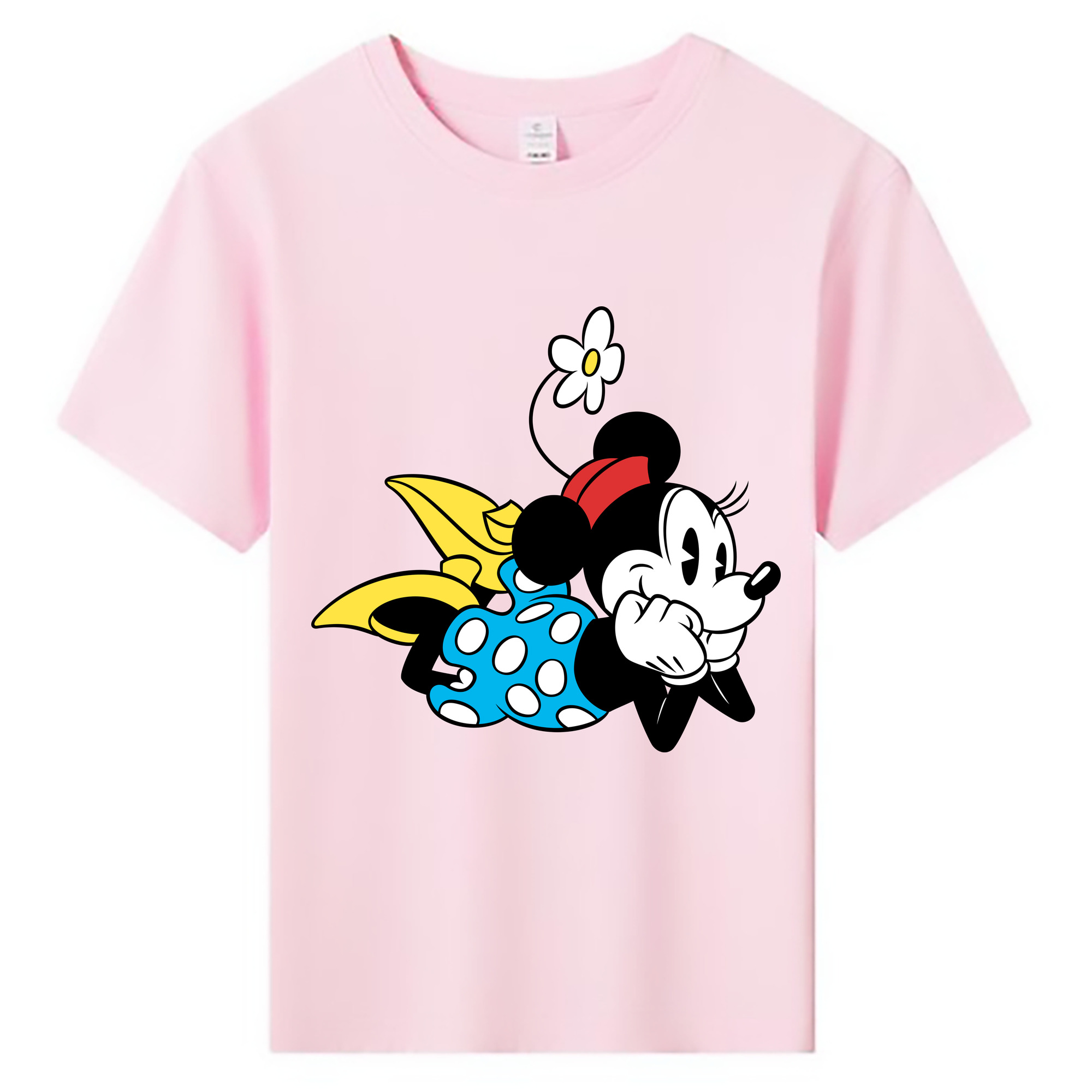 ミッキーマウス Mickey Mouse 綿100％キッズTシャツ（フロントプリント）