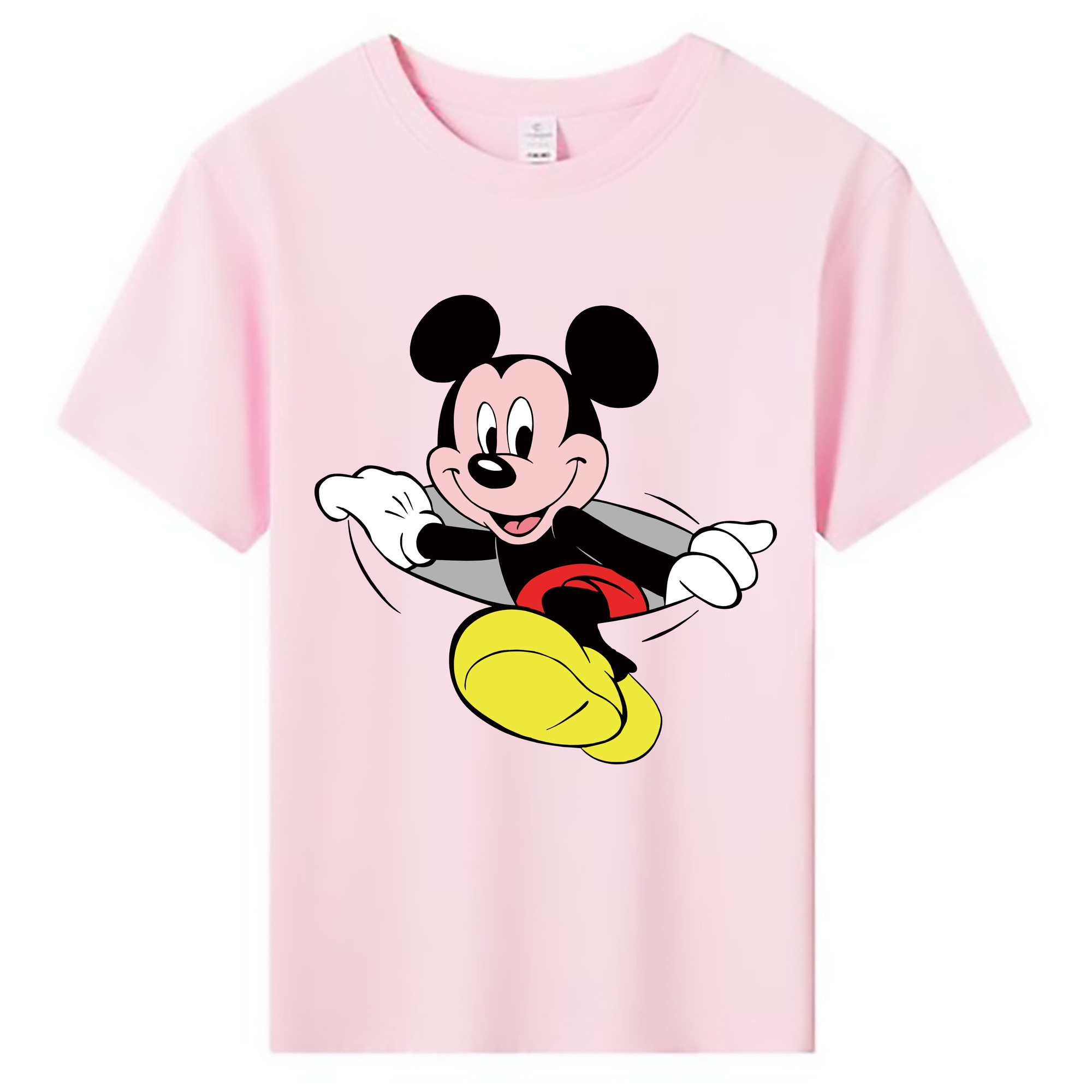 ミッキーマウス Mickey Mouse 綿100％キッズTシャツ（フロントプリント）