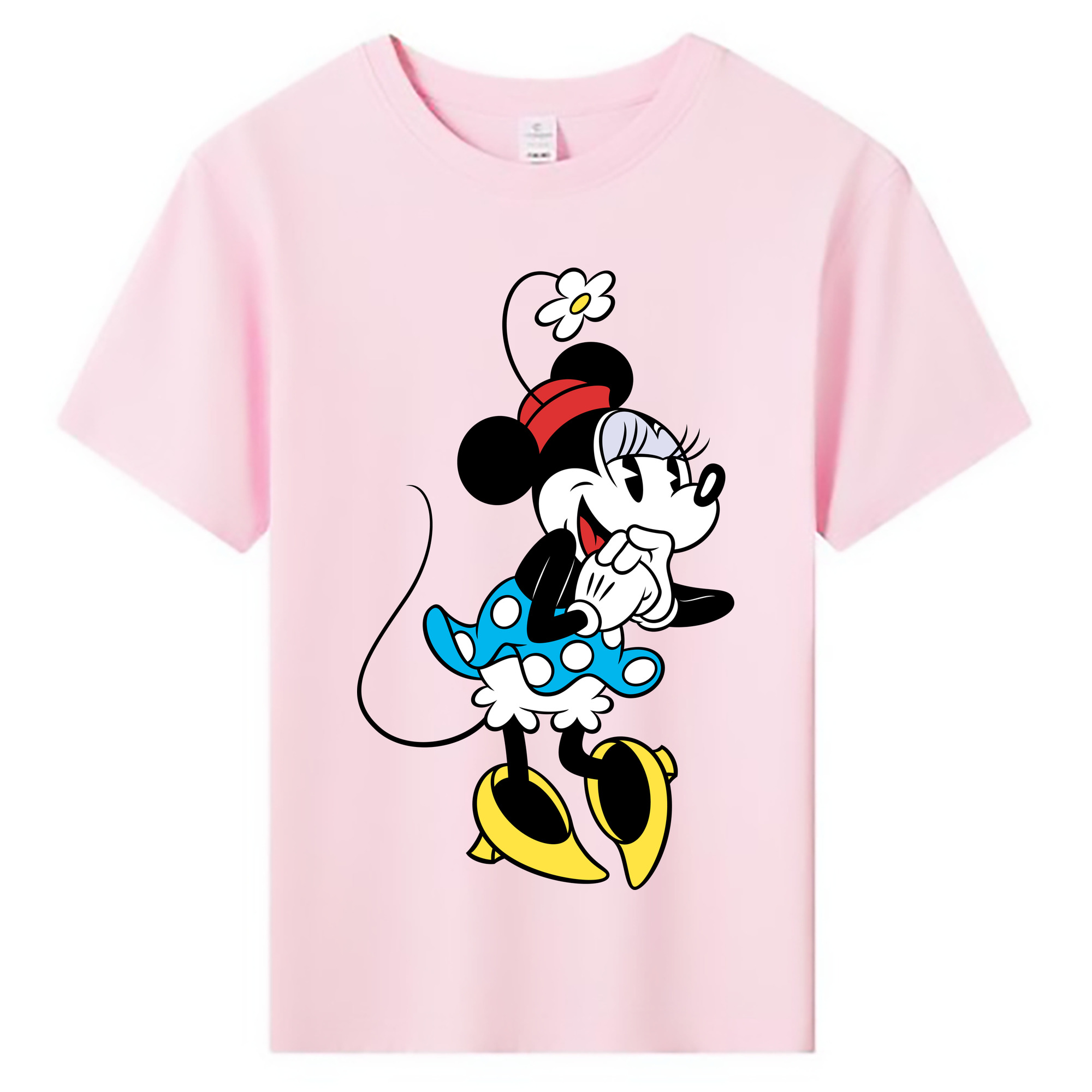 ミッキーマウス Mickey Mouse 綿100％キッズTシャツ（フロントプリント）