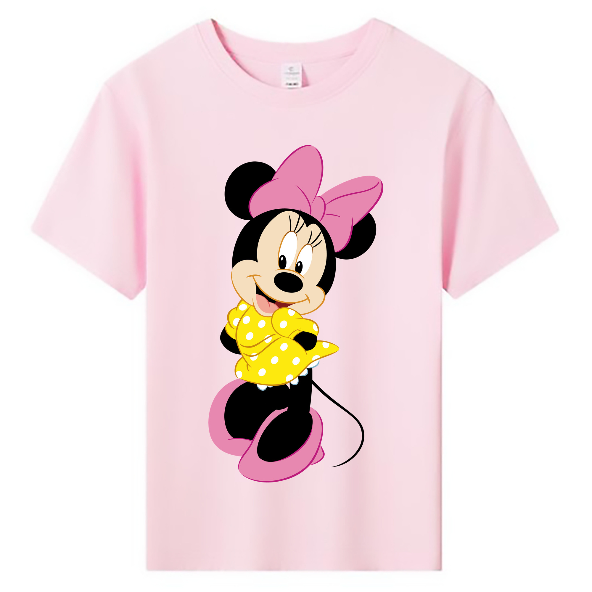 （画像用） ミッキーマウス Mickey Mouse 綿100％キッズTシャツ（フロントプリント）