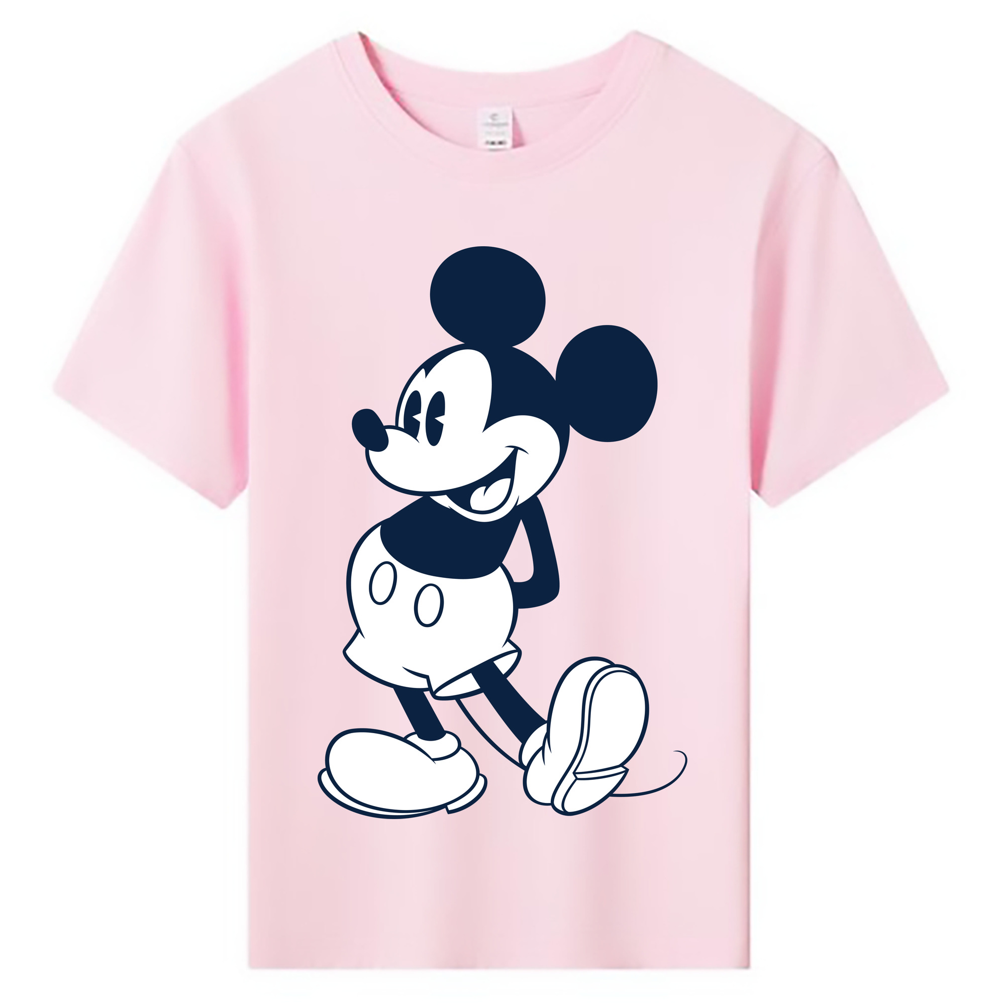 ミッキーマウス Mickey Mouse 綿100％キッズTシャツ（フロントプリント）
