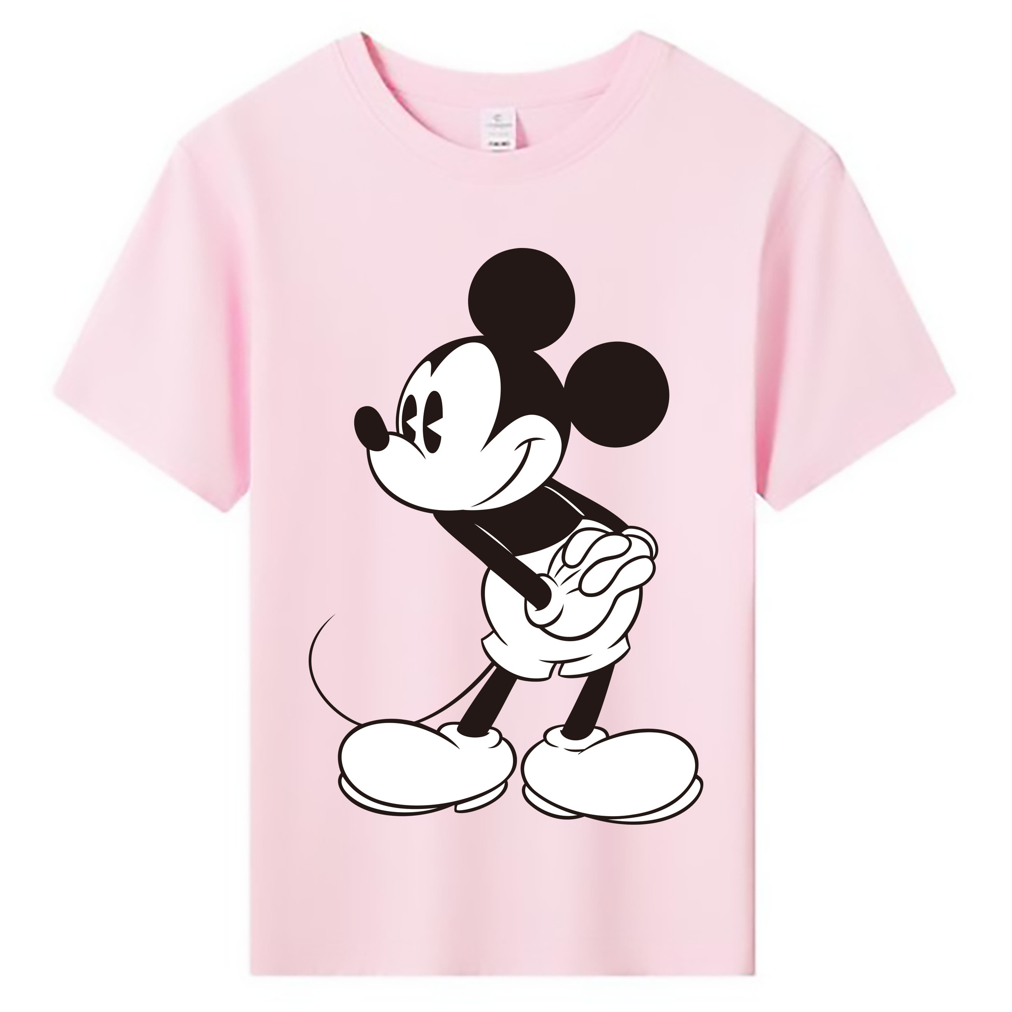 ミッキーマウス Mickey Mouse 綿100％キッズTシャツ（フロントプリント）