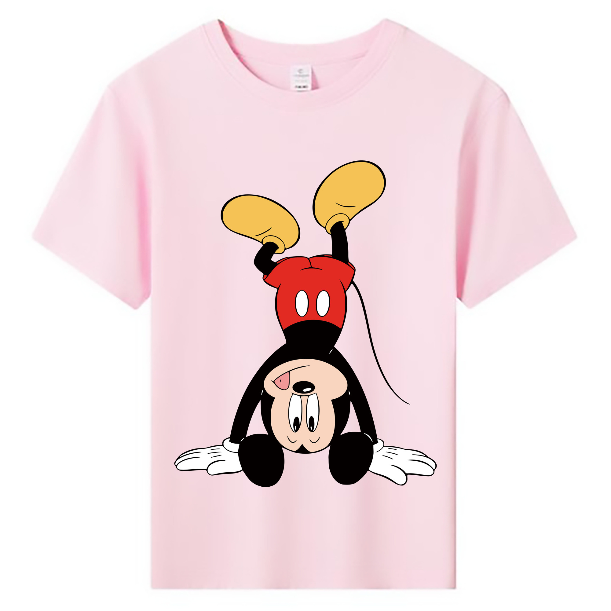 ミッキーマウス Mickey Mouse 綿100％キッズTシャツ（フロントプリント）