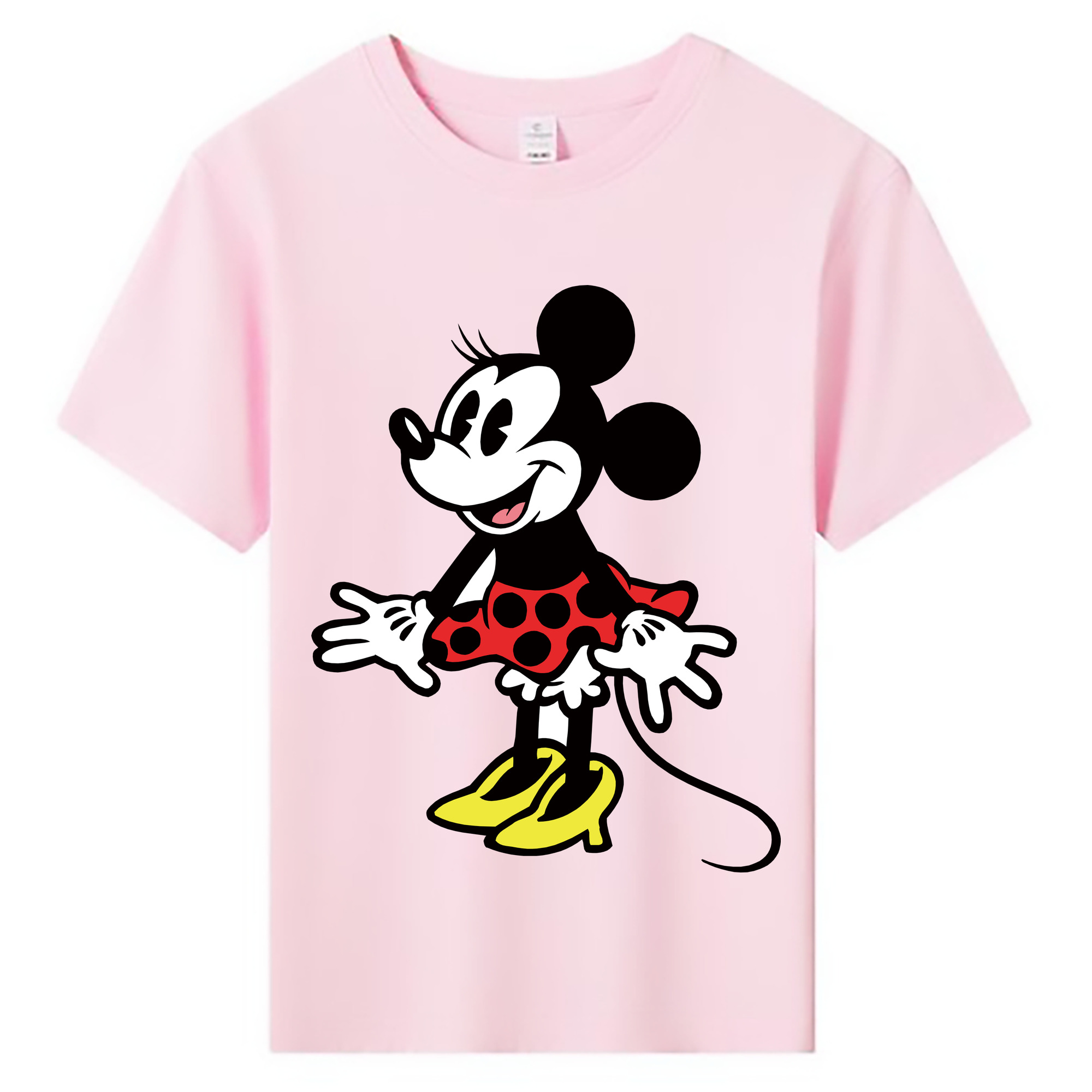 ミッキーマウス Mickey Mouse 綿100％キッズTシャツ（フロントプリント）