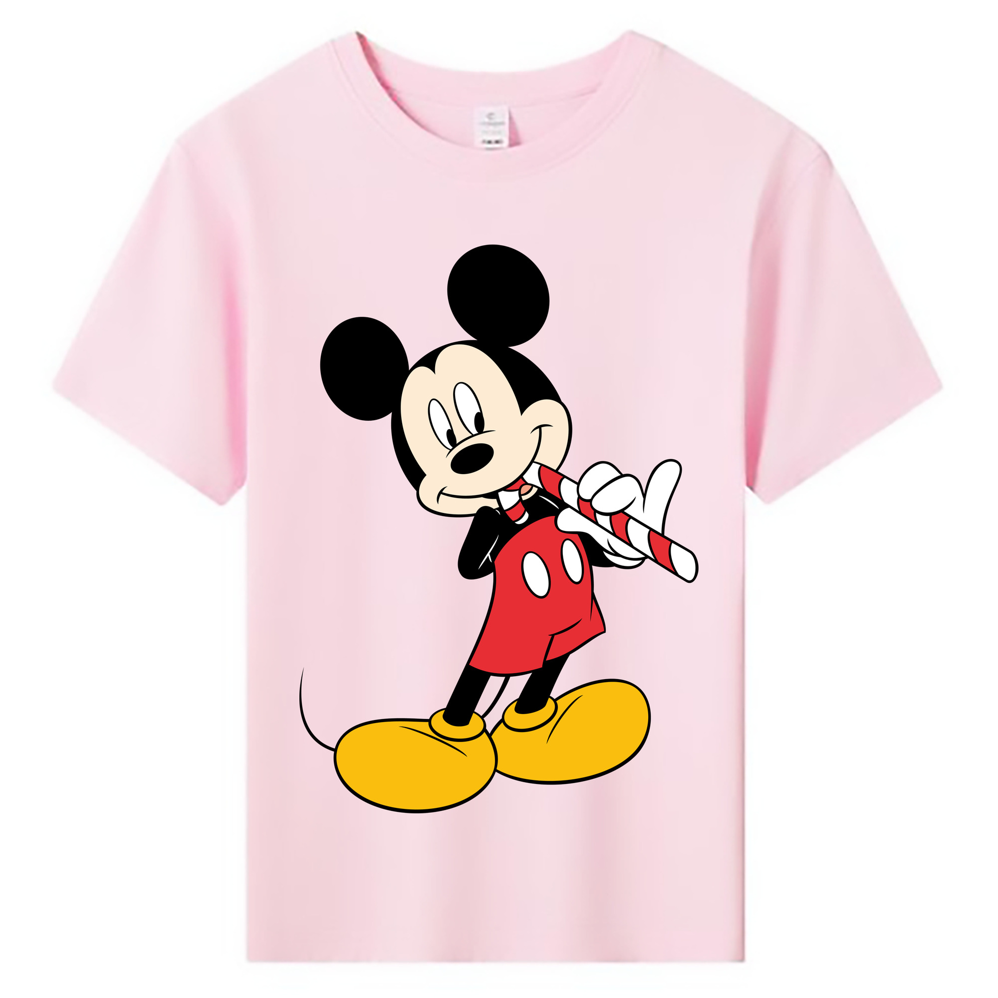 ミッキーマウス Mickey Mouse 綿100％キッズTシャツ（フロントプリント）