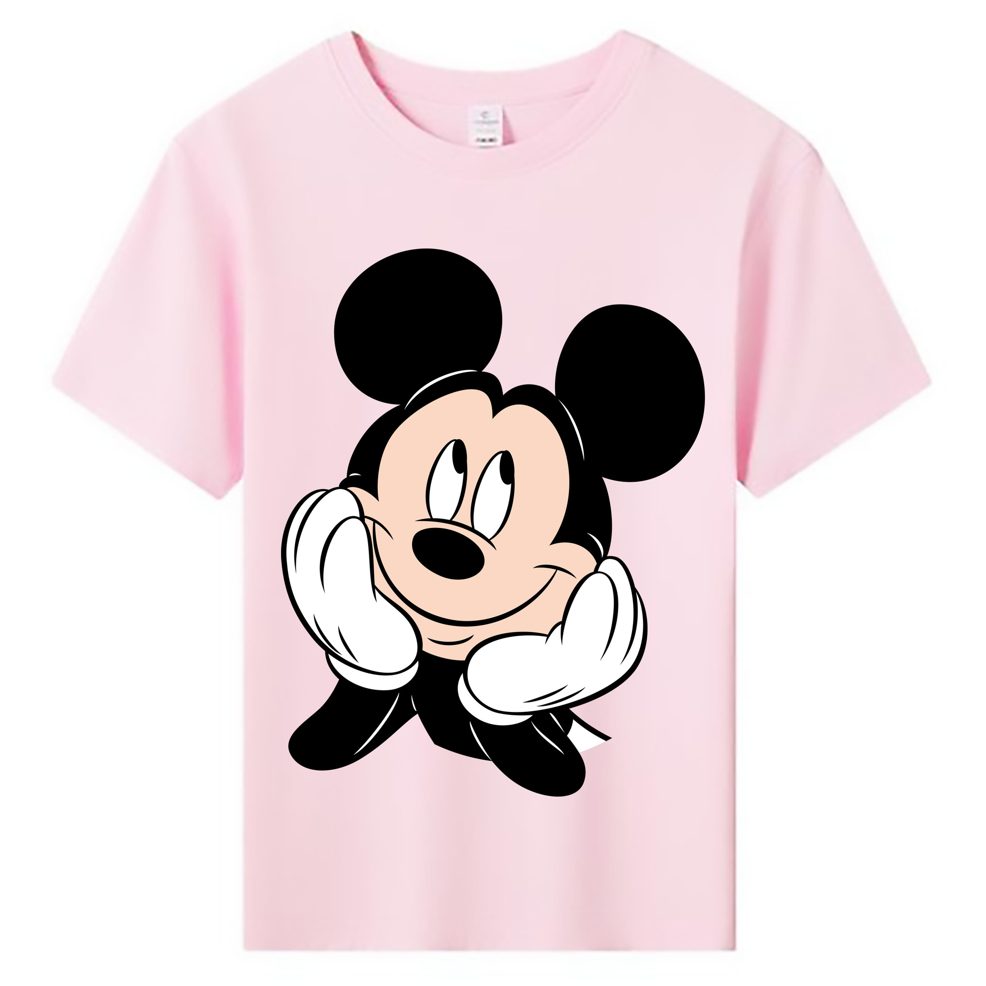ミッキーマウス Mickey Mouse 綿100％キッズTシャツ（フロントプリント）
