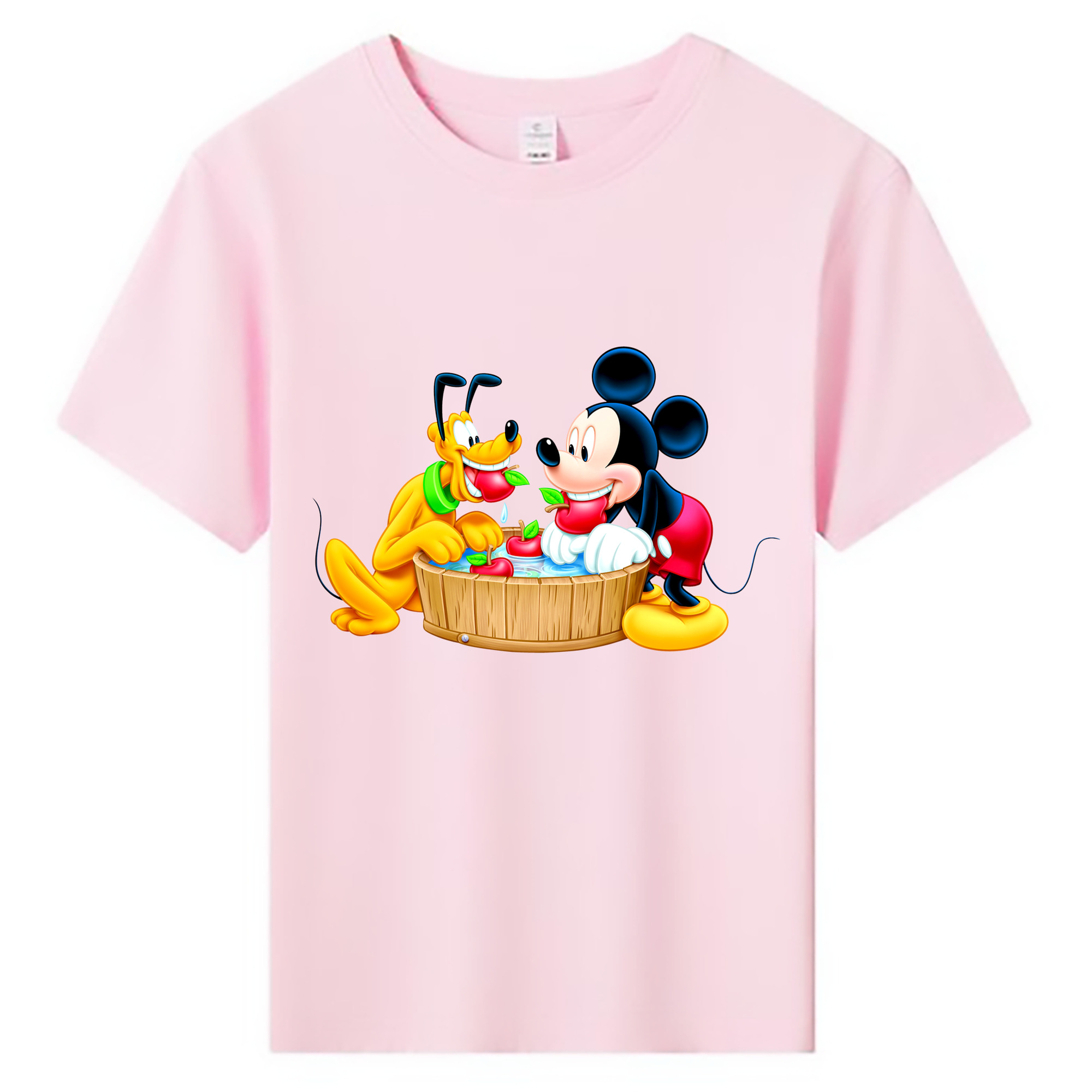 ミッキーマウス Mickey Mouse 綿100％キッズTシャツ（フロントプリント）