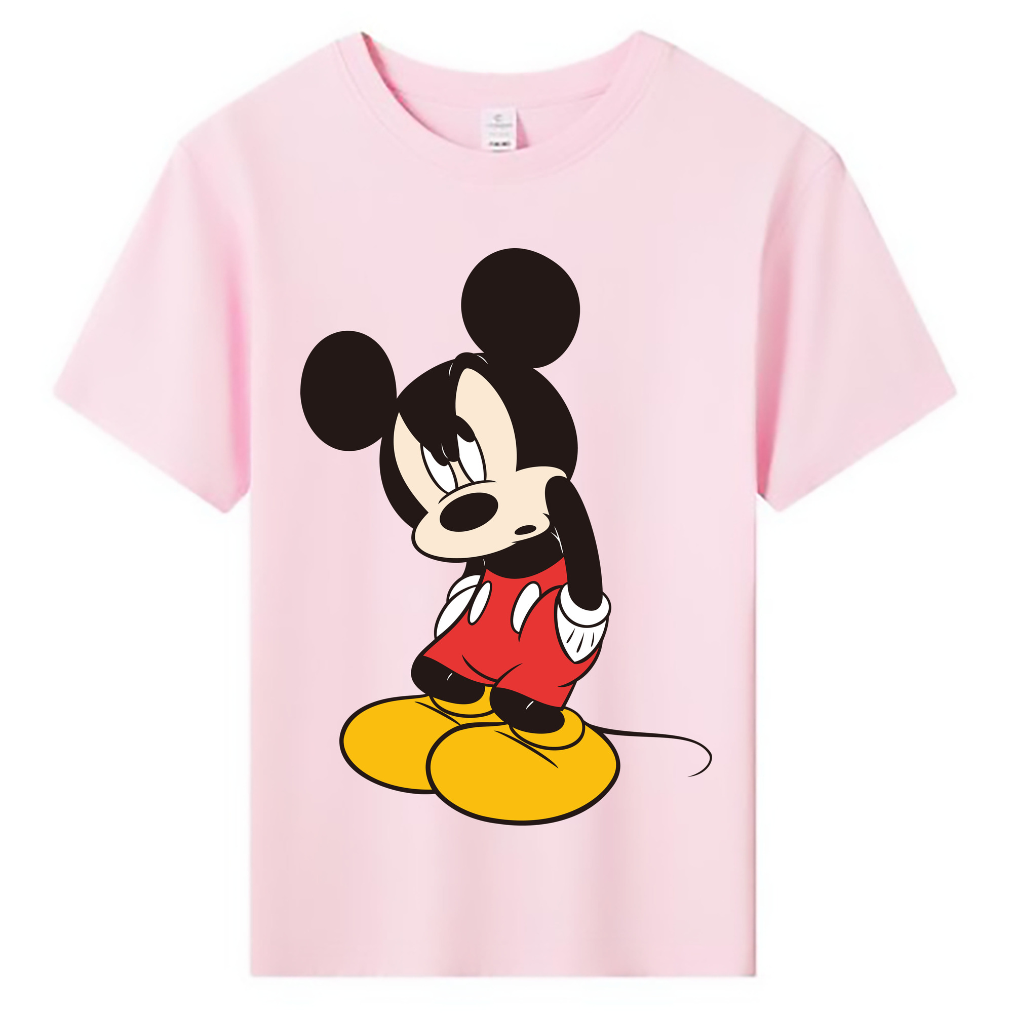 ミッキーマウス Mickey Mouse 綿100％キッズTシャツ（フロントプリント）