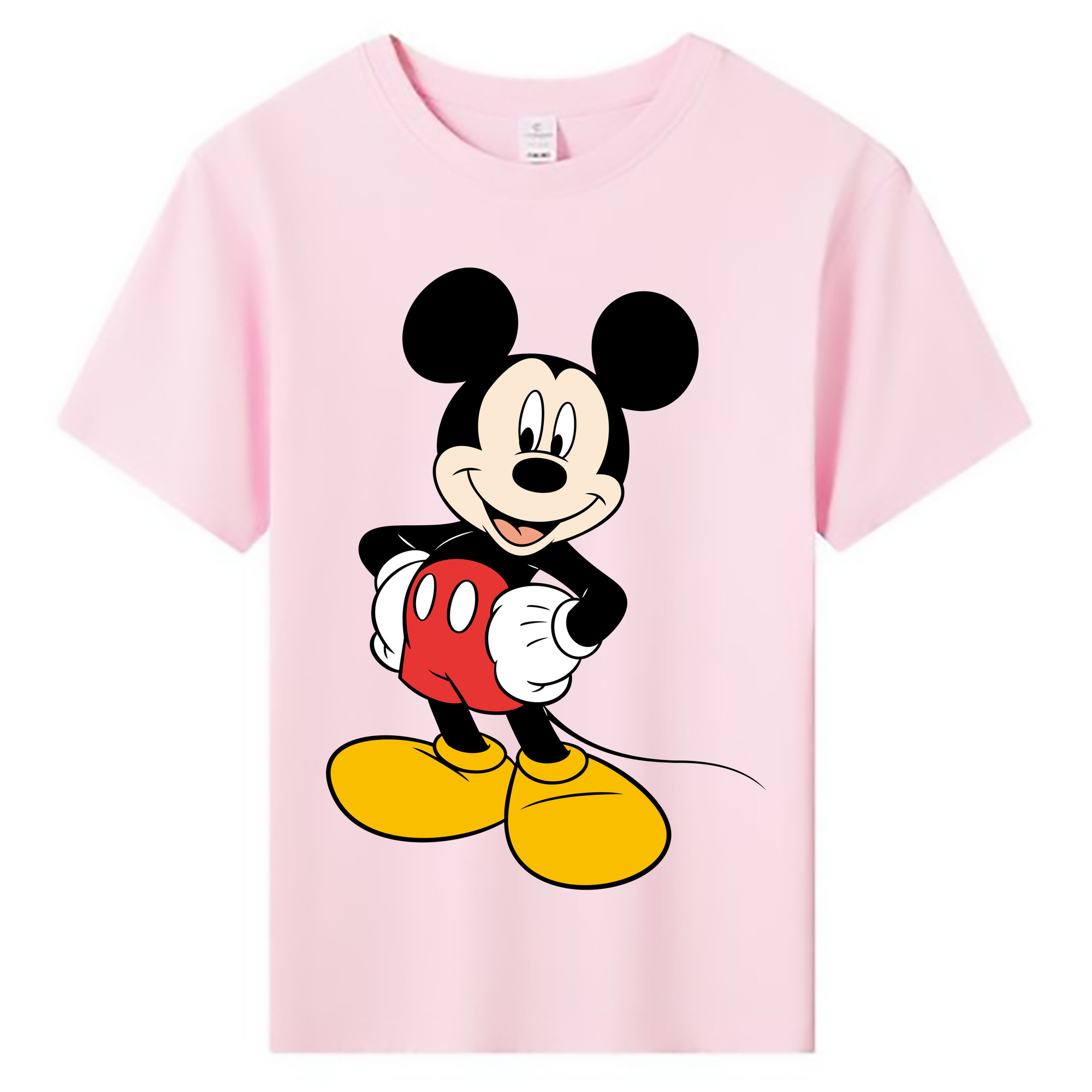 ミッキーマウス Mickey Mouse 綿100％キッズTシャツ（フロントプリント）