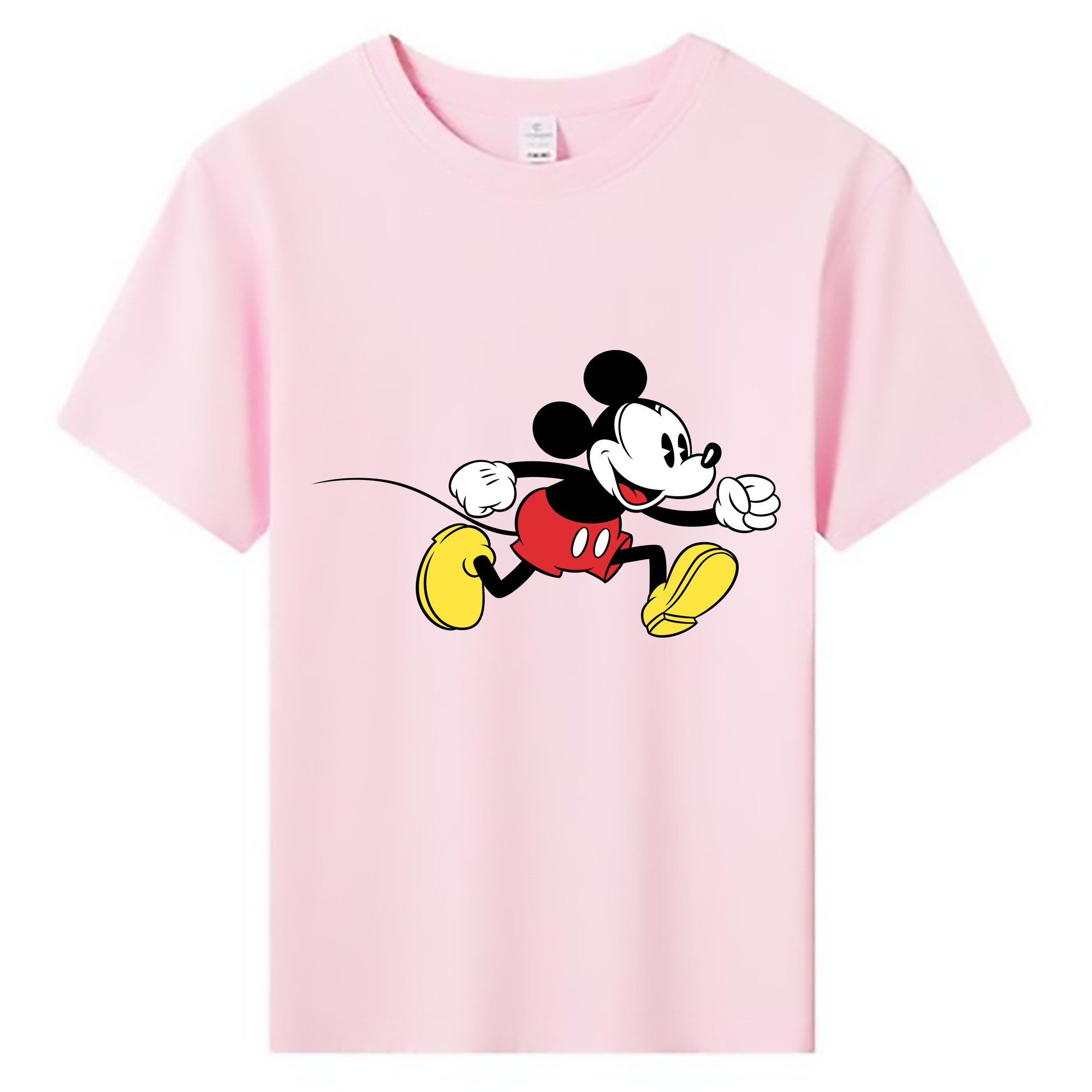 ミッキーマウス Mickey Mouse 綿100％キッズTシャツ（フロントプリント）