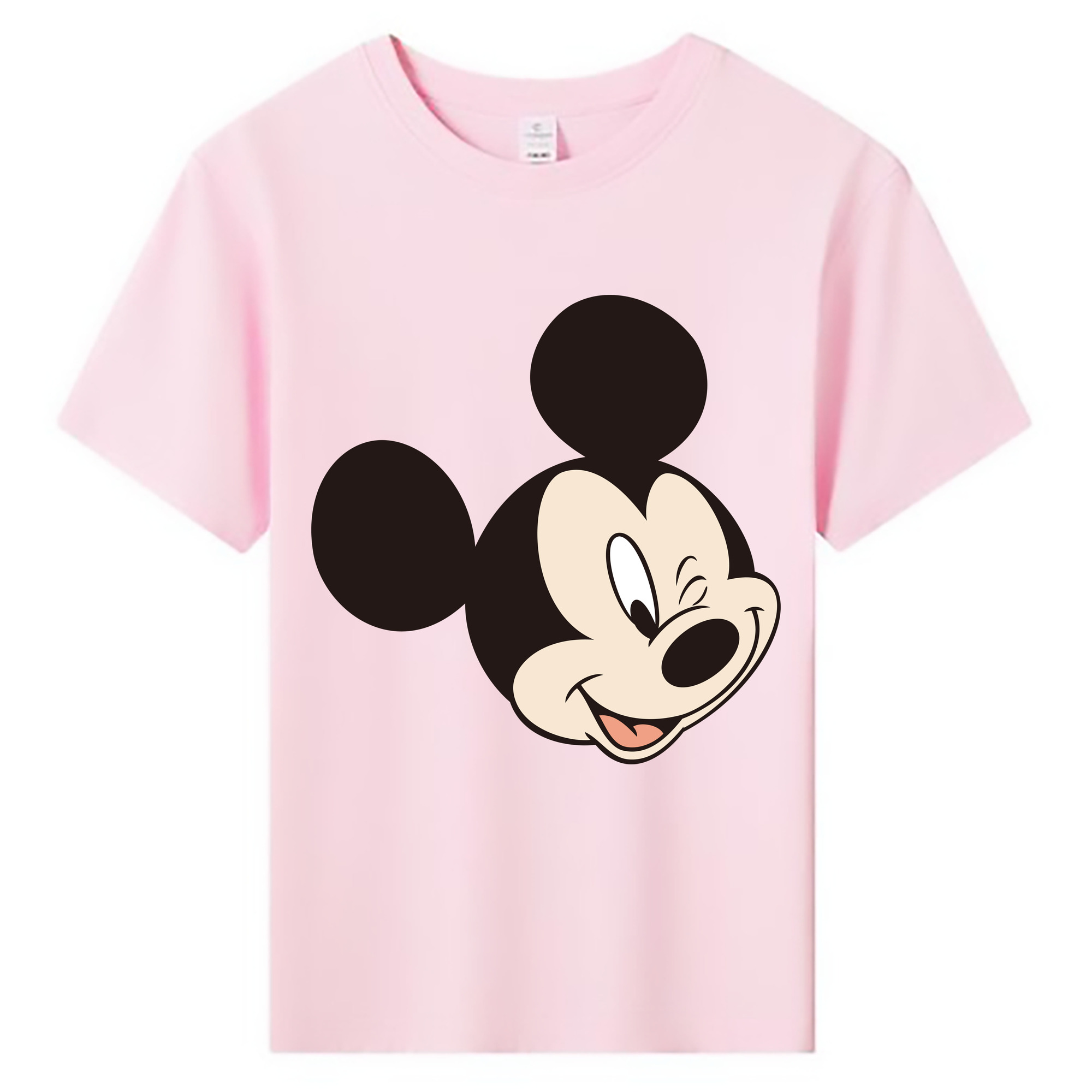 ミッキーマウス Mickey Mouse 綿100％キッズTシャツ（フロントプリント）