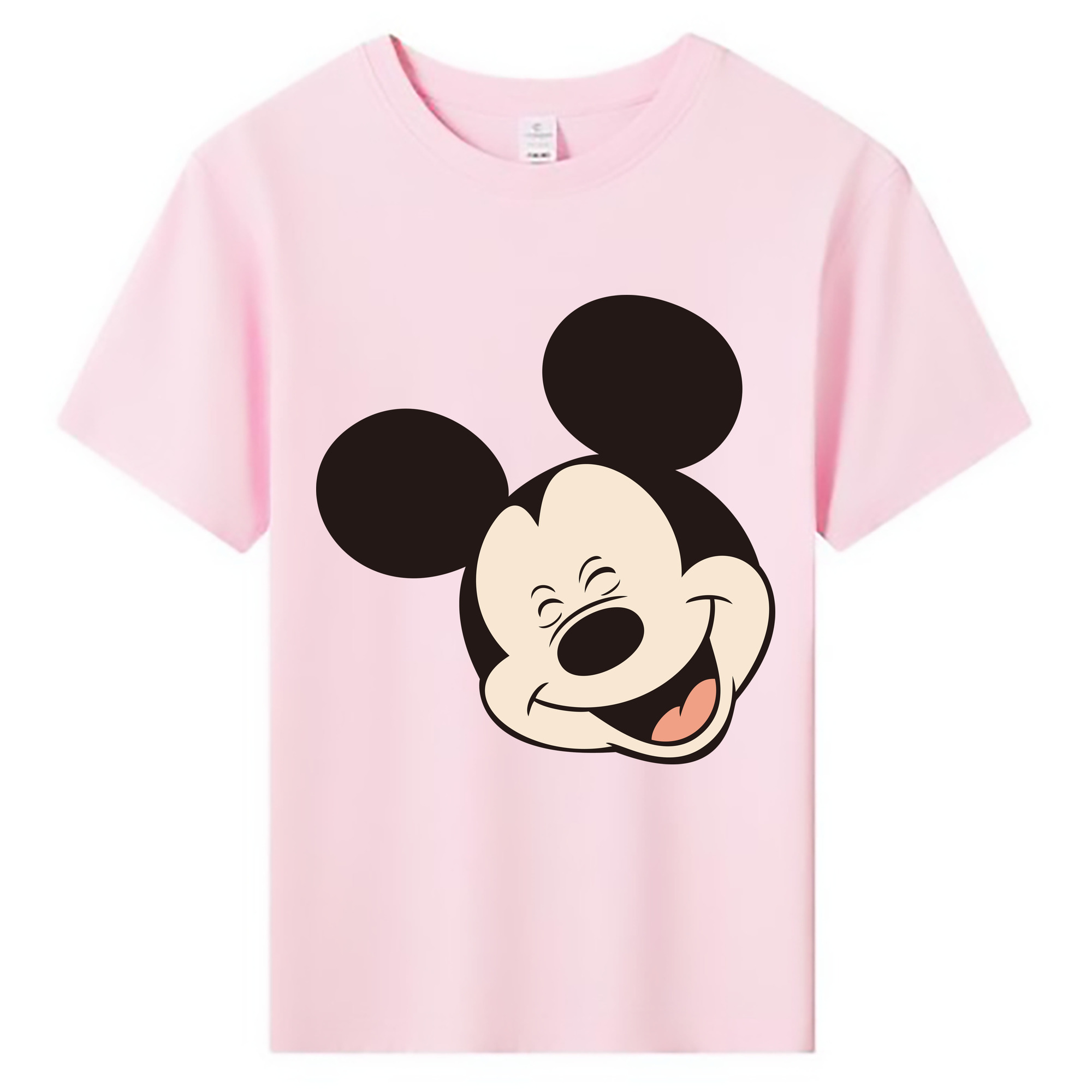 ミッキーマウス Mickey Mouse 綿100％キッズTシャツ（フロントプリント）