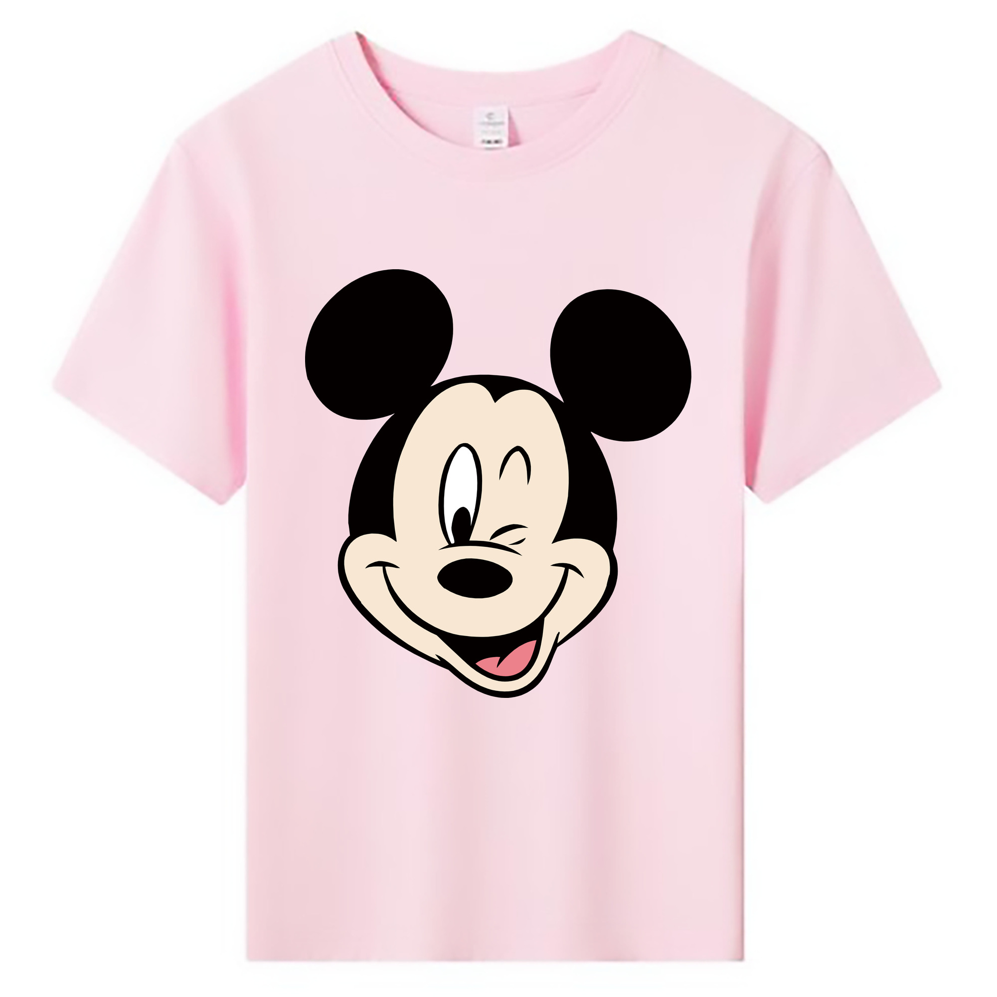 ミッキーマウス Mickey Mouse 綿100％キッズTシャツ（フロントプリント）