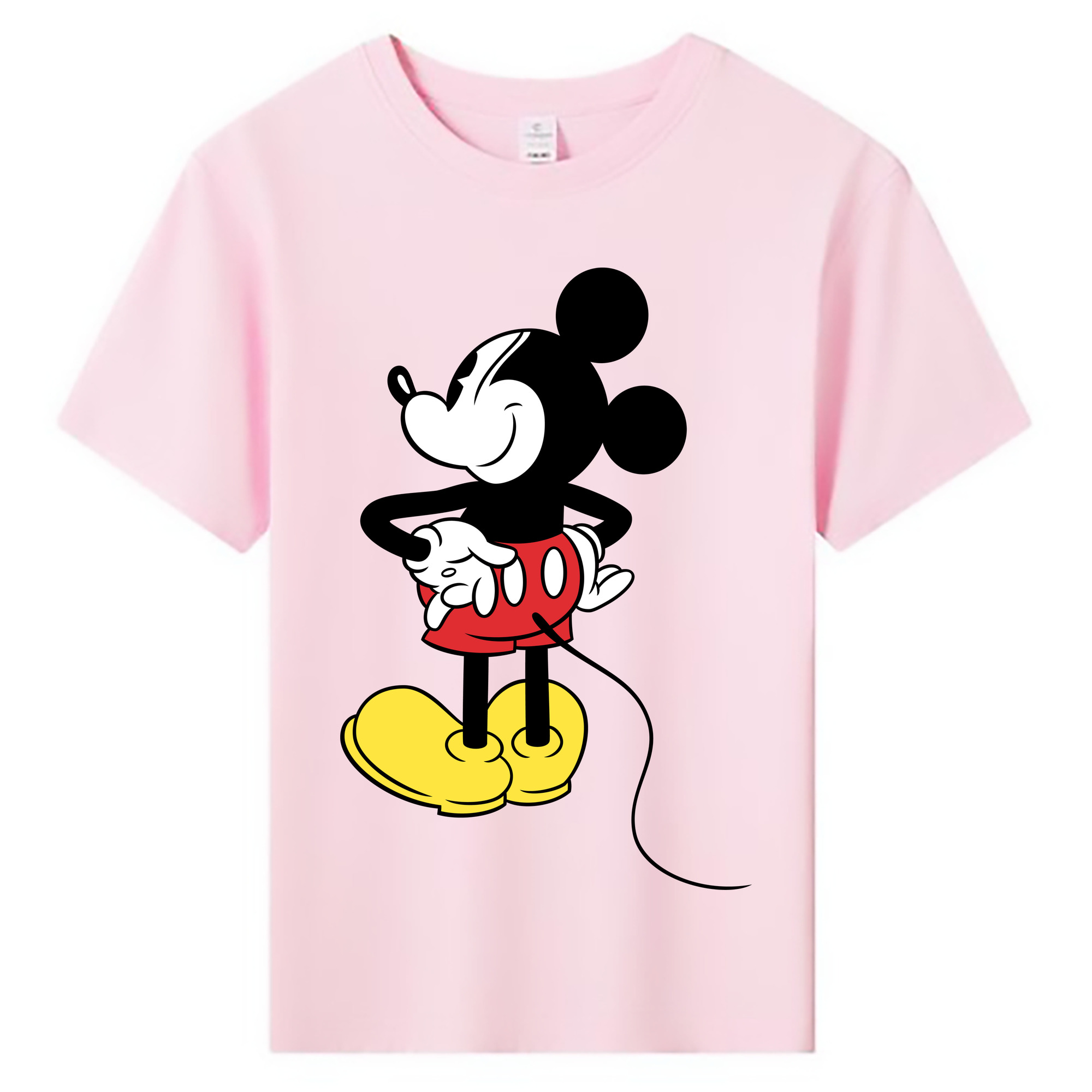 ミッキーマウス Mickey Mouse 綿100％キッズTシャツ（フロントプリント）