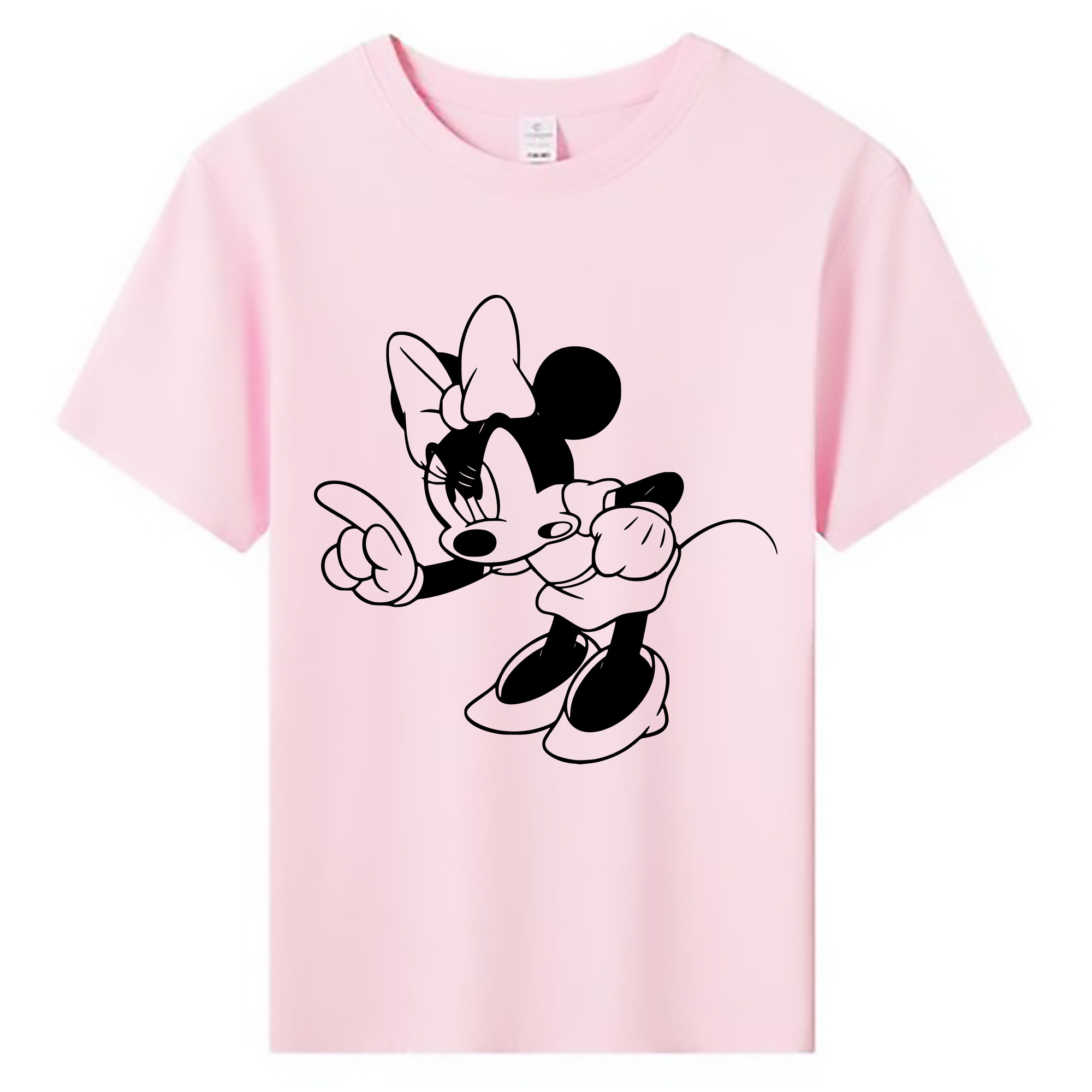 ミッキーマウス Mickey Mouse 綿100％キッズTシャツ（フロントプリント）