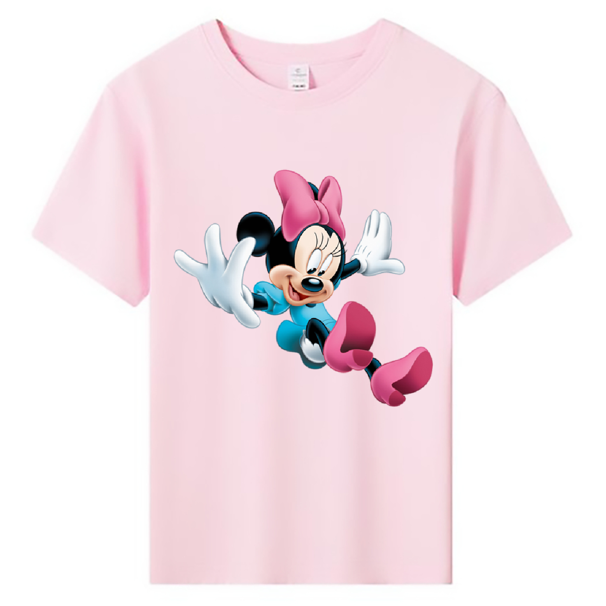 ミッキーマウス Mickey Mouse 綿100％キッズTシャツ（フロントプリント）