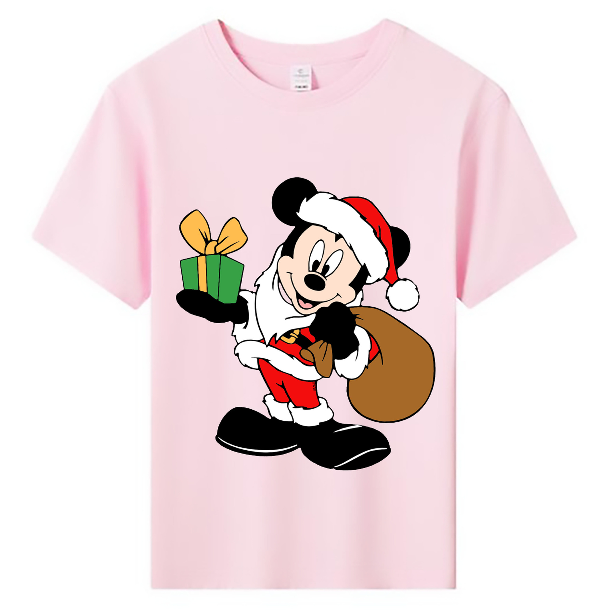 ミッキーマウス Mickey Mouse 綿100％キッズTシャツ（フロントプリント）