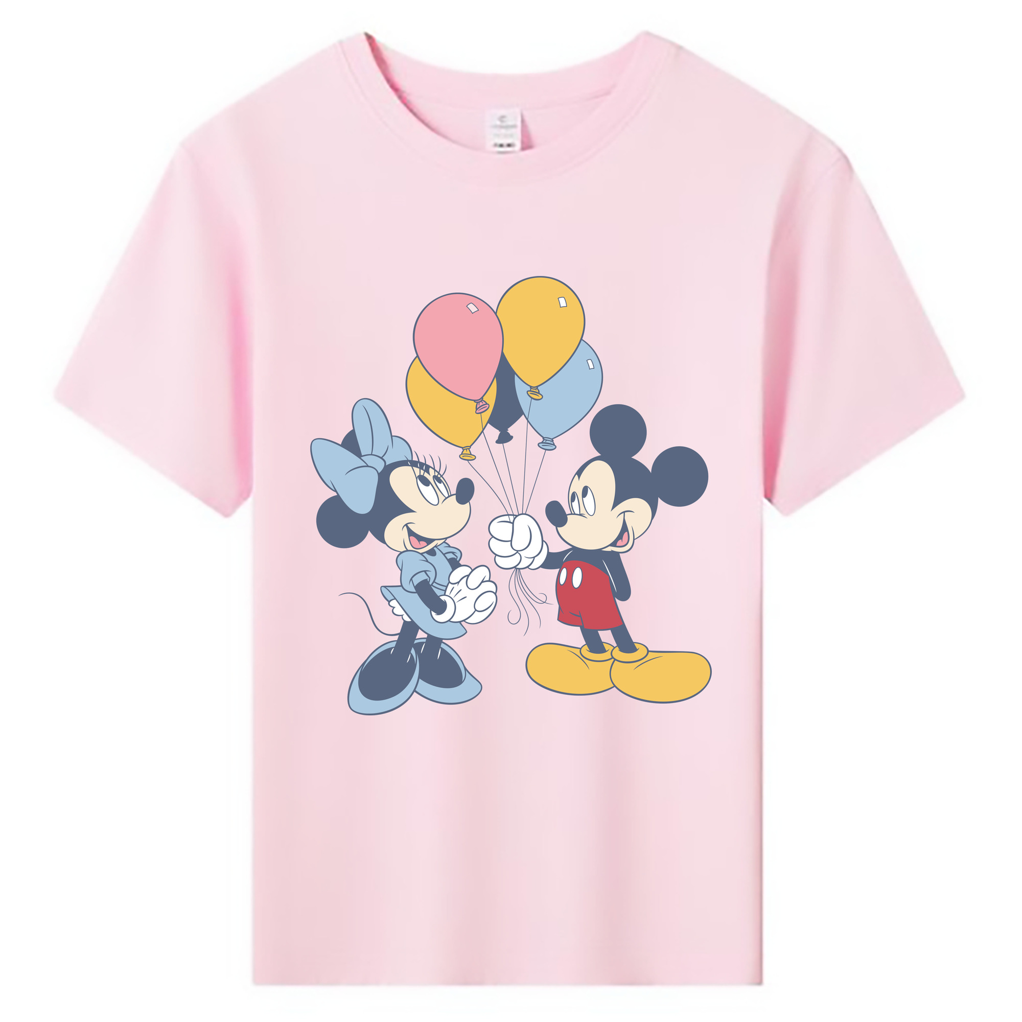 ミッキーマウス Mickey Mouse 綿100％キッズTシャツ（フロントプリント）