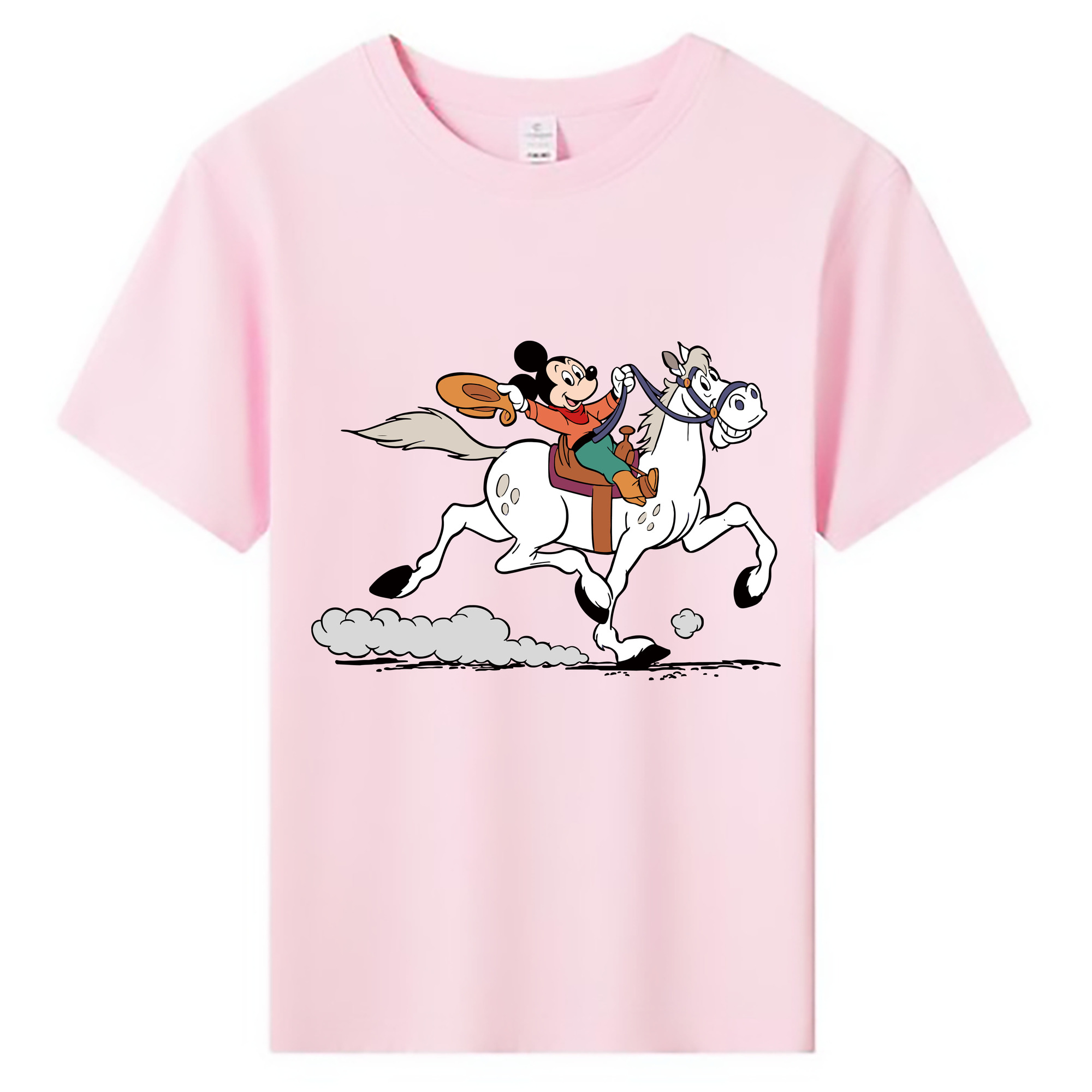（画像用） ミッキーマウス Mickey Mouse 綿100％キッズTシャツ（フロントプリント）