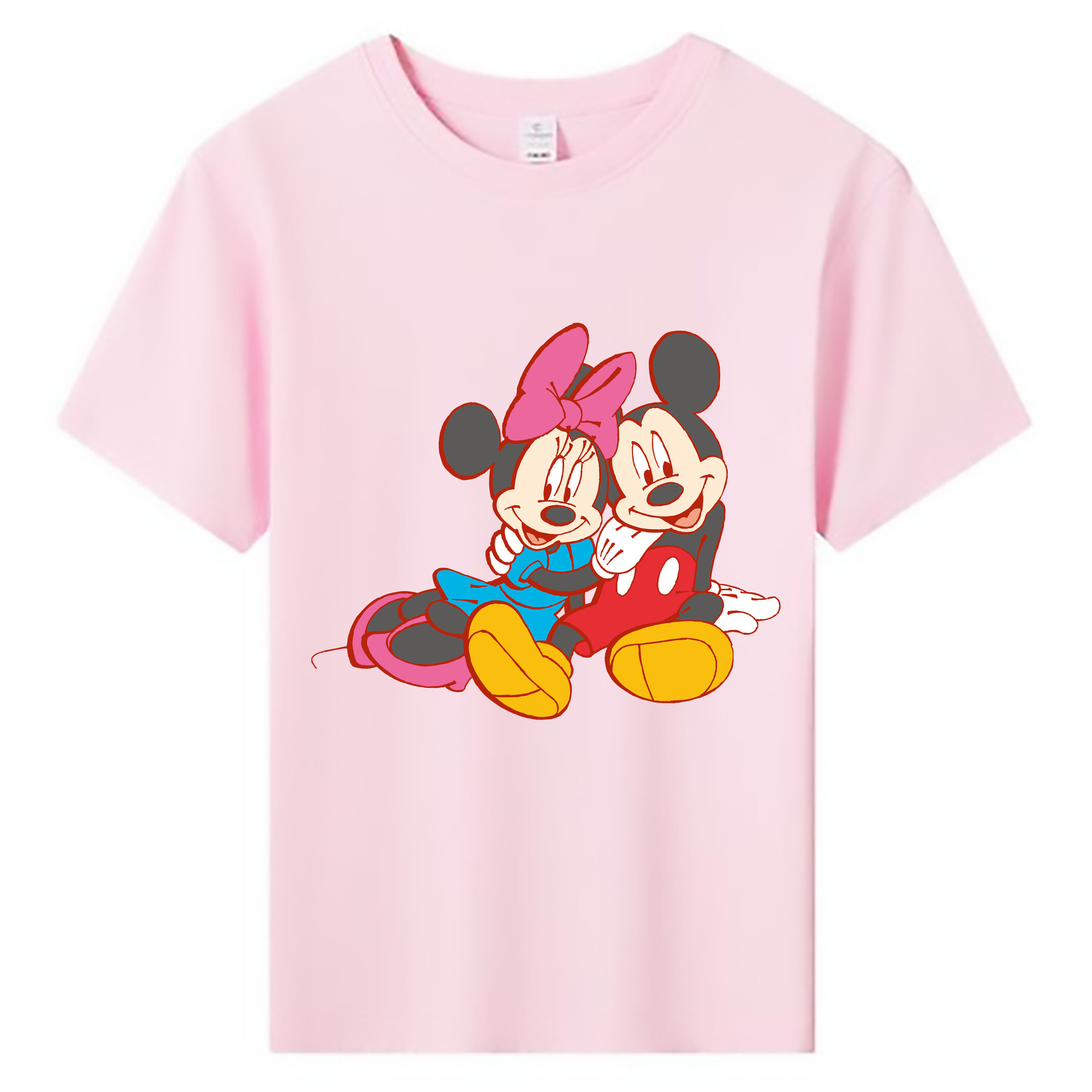 ミッキーマウス Mickey Mouse 綿100％キッズTシャツ（フロントプリント）