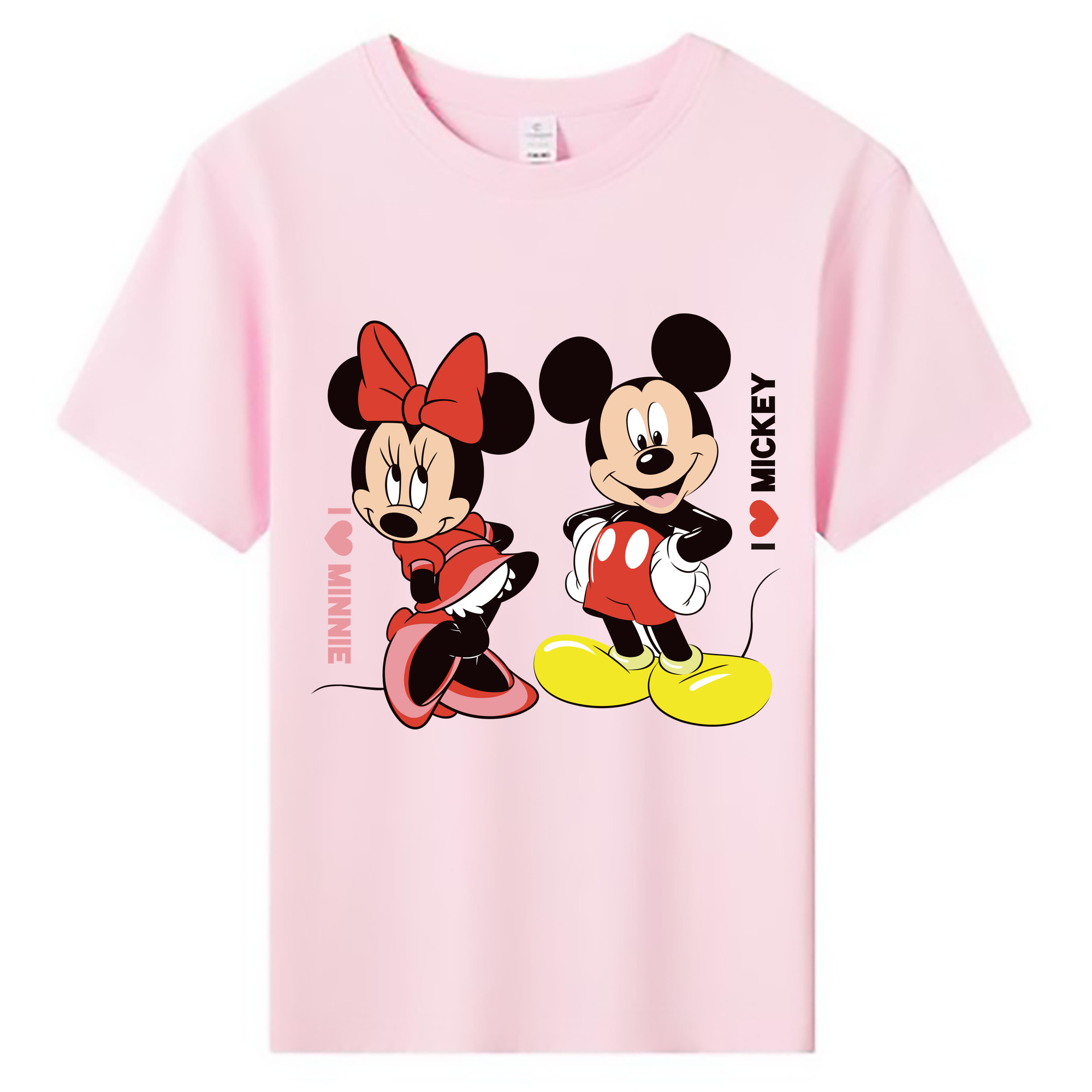 ミッキーマウス Mickey Mouse 綿100％キッズTシャツ（フロントプリント）
