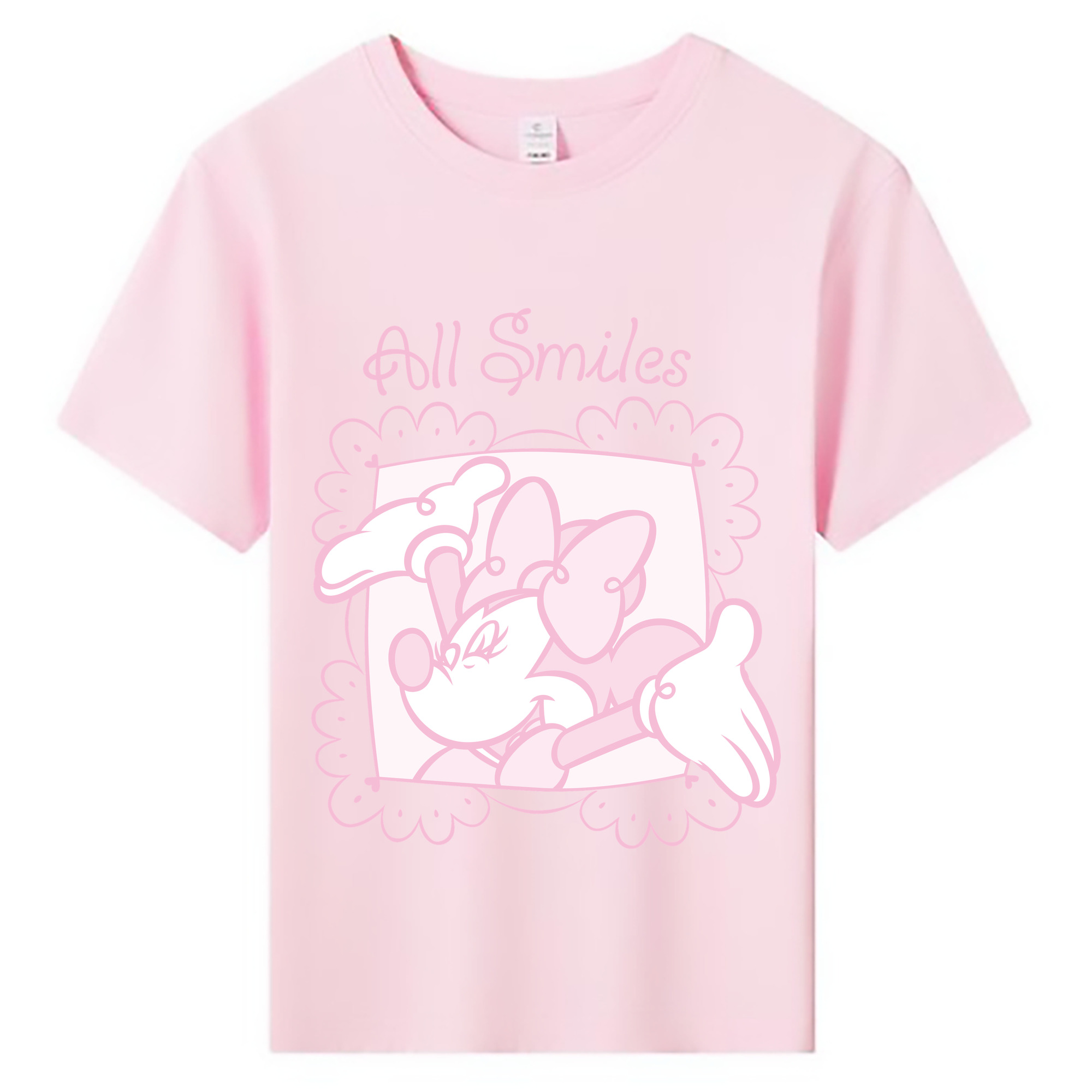 （画像用） ミッキーマウス Mickey Mouse 綿100％キッズTシャツ（フロントプリント）