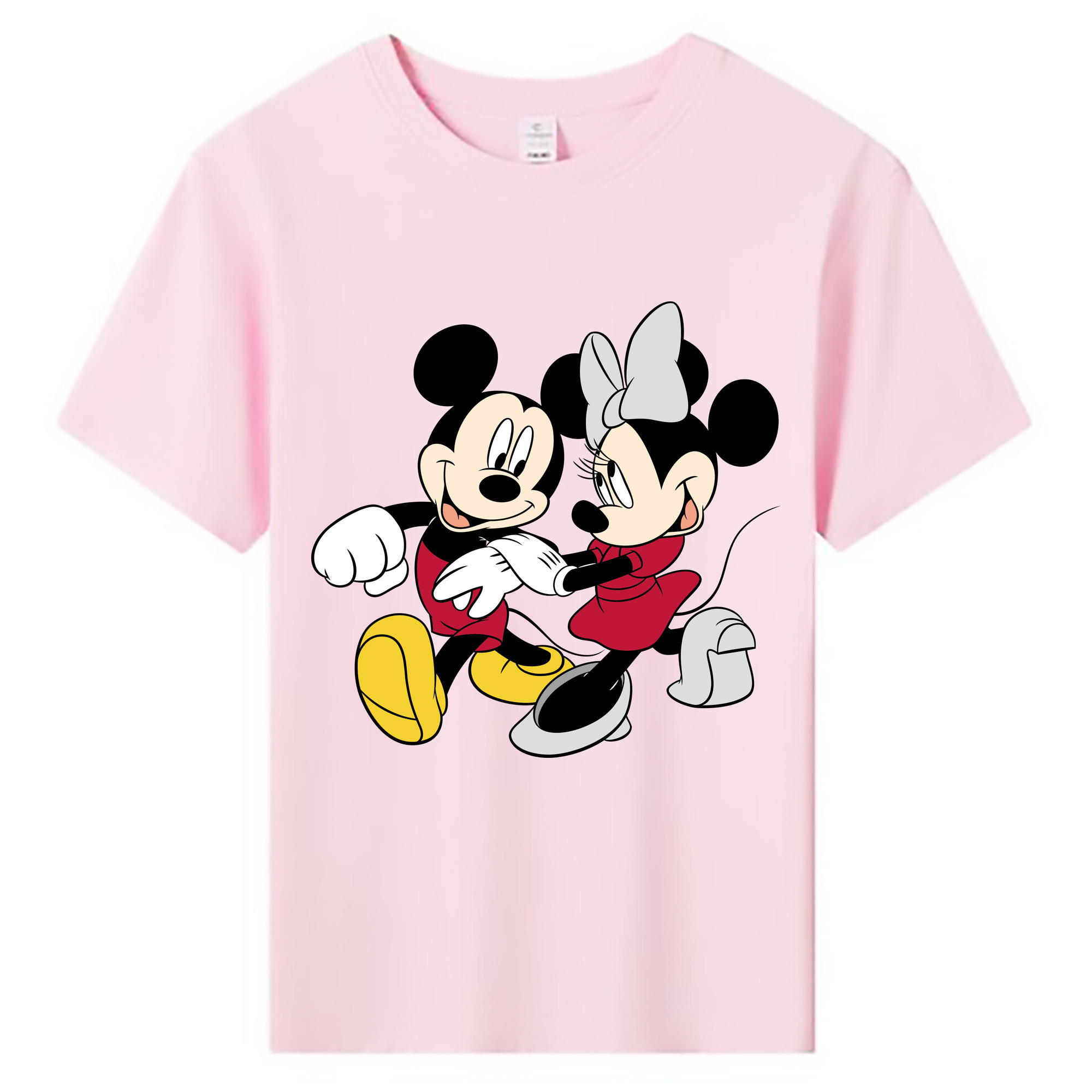 ミッキーマウス Mickey Mouse 綿100％キッズTシャツ（フロントプリント）