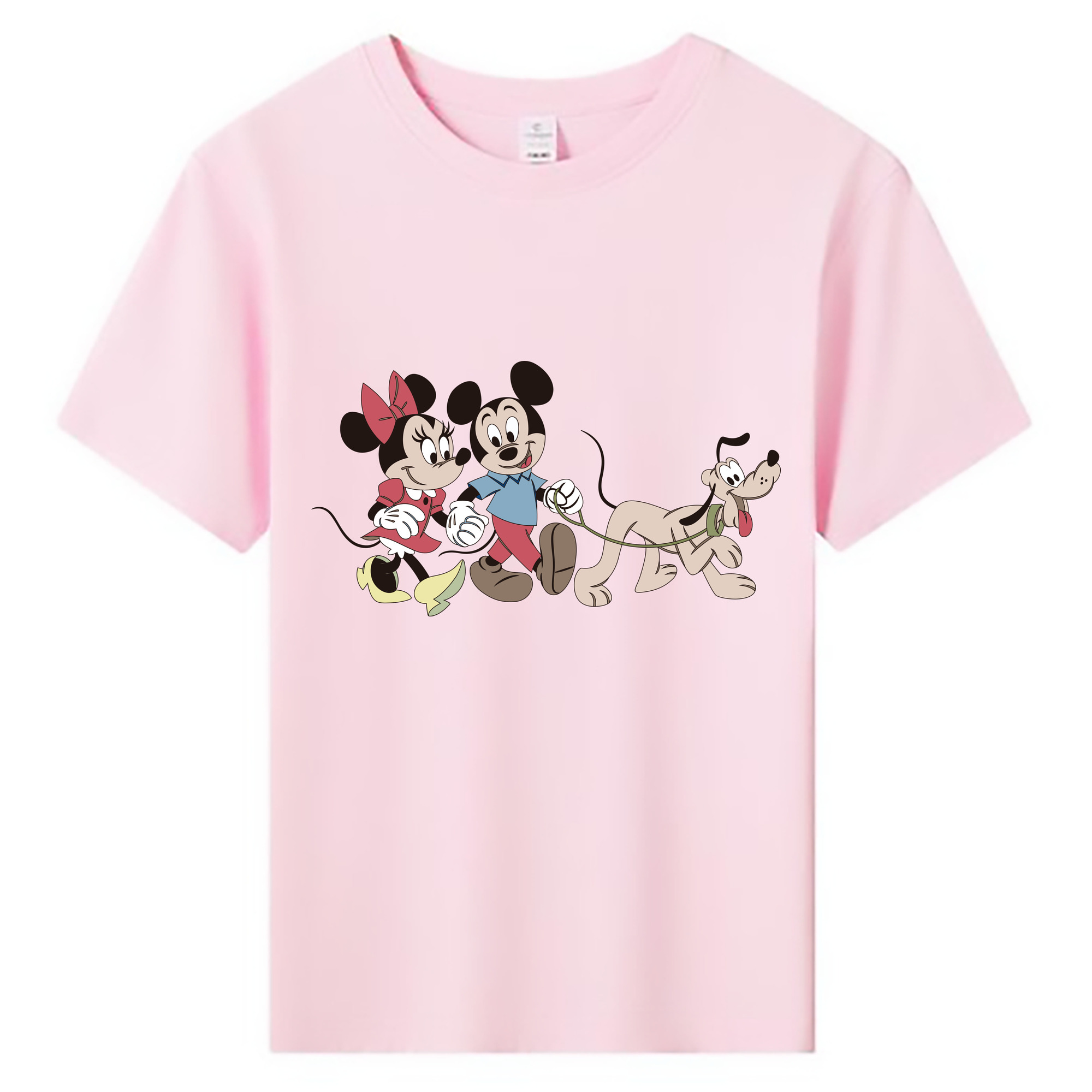 ミッキーマウス Mickey Mouse 綿100％キッズTシャツ（フロントプリント）