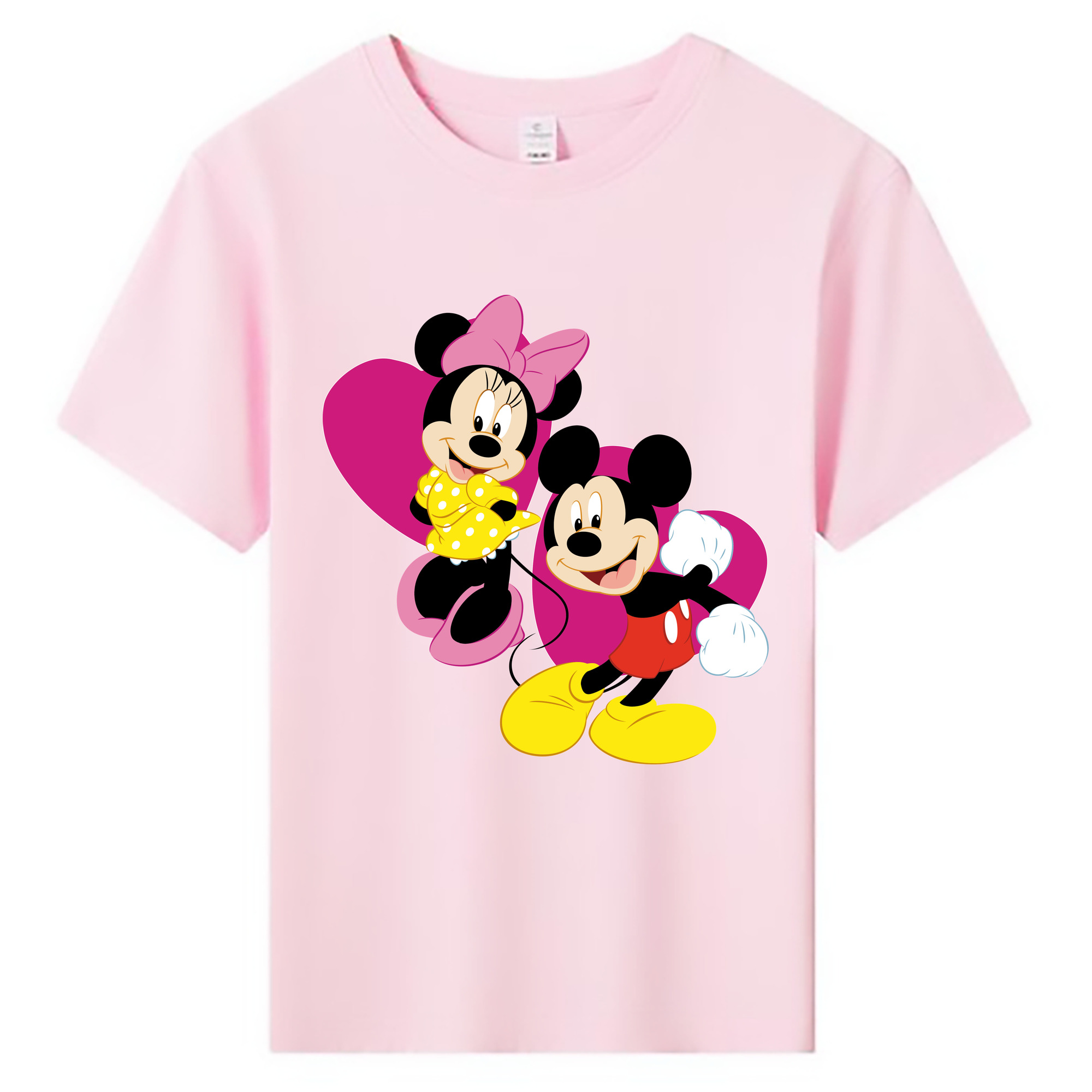 ミッキーマウス Mickey Mouse 綿100％キッズTシャツ（フロントプリント）