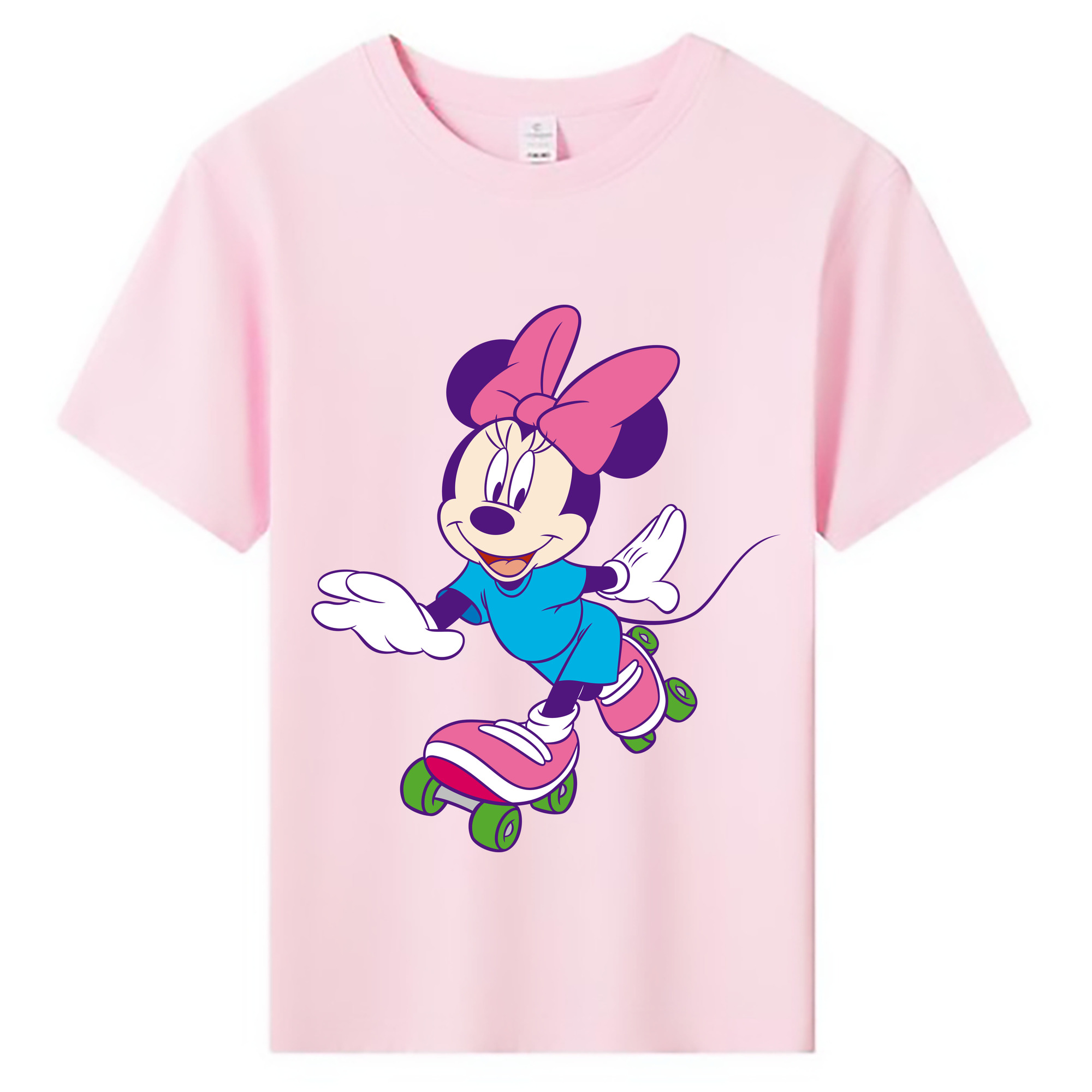 ミッキーマウス Mickey Mouse 綿100％キッズTシャツ（フロントプリント）