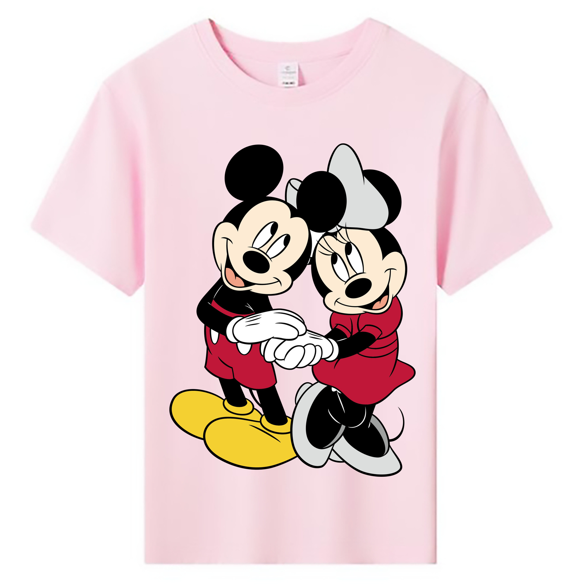 ミッキーマウス Mickey Mouse 綿100％キッズTシャツ（フロントプリント）