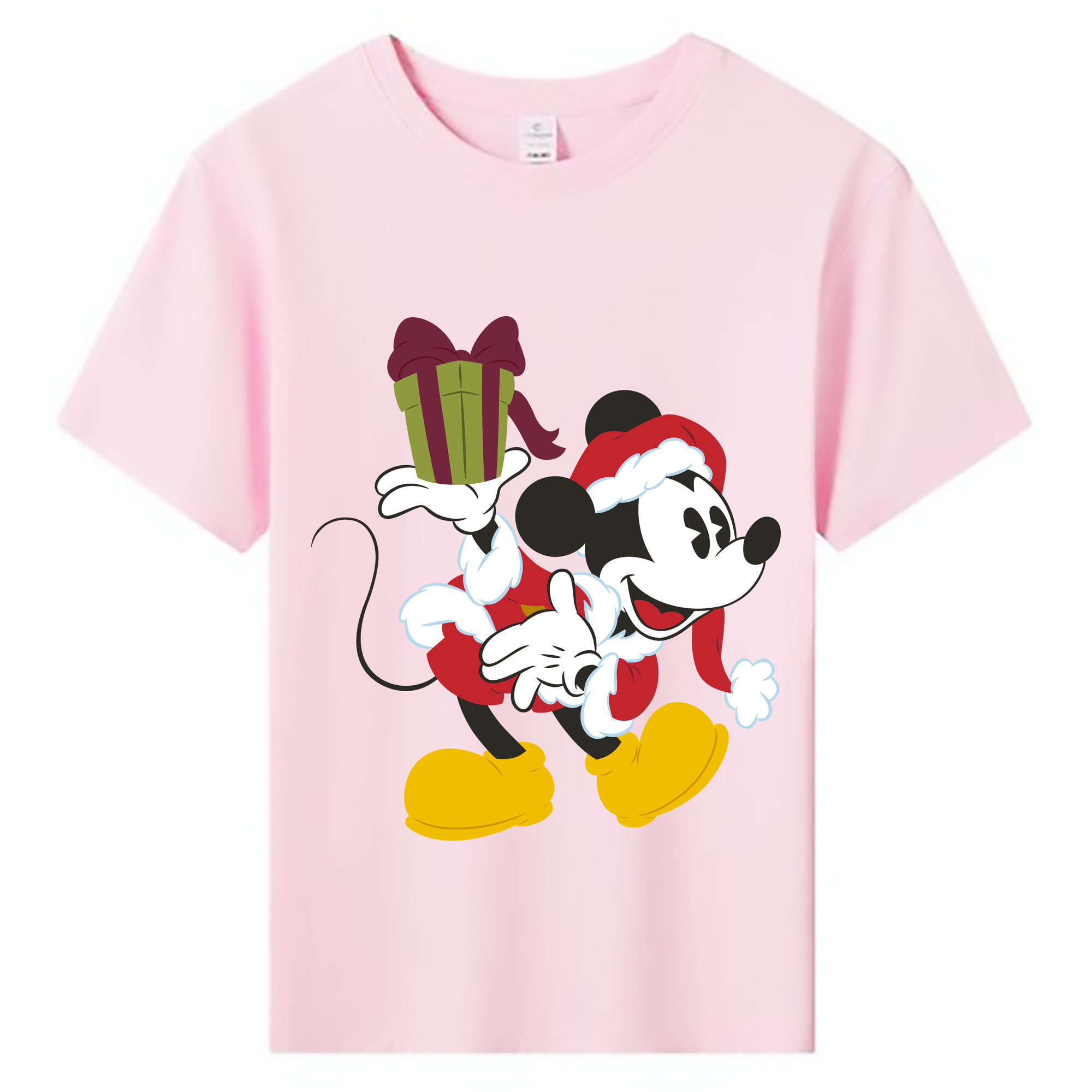 ミッキーマウス Mickey Mouse 綿100％キッズTシャツ（フロントプリント）