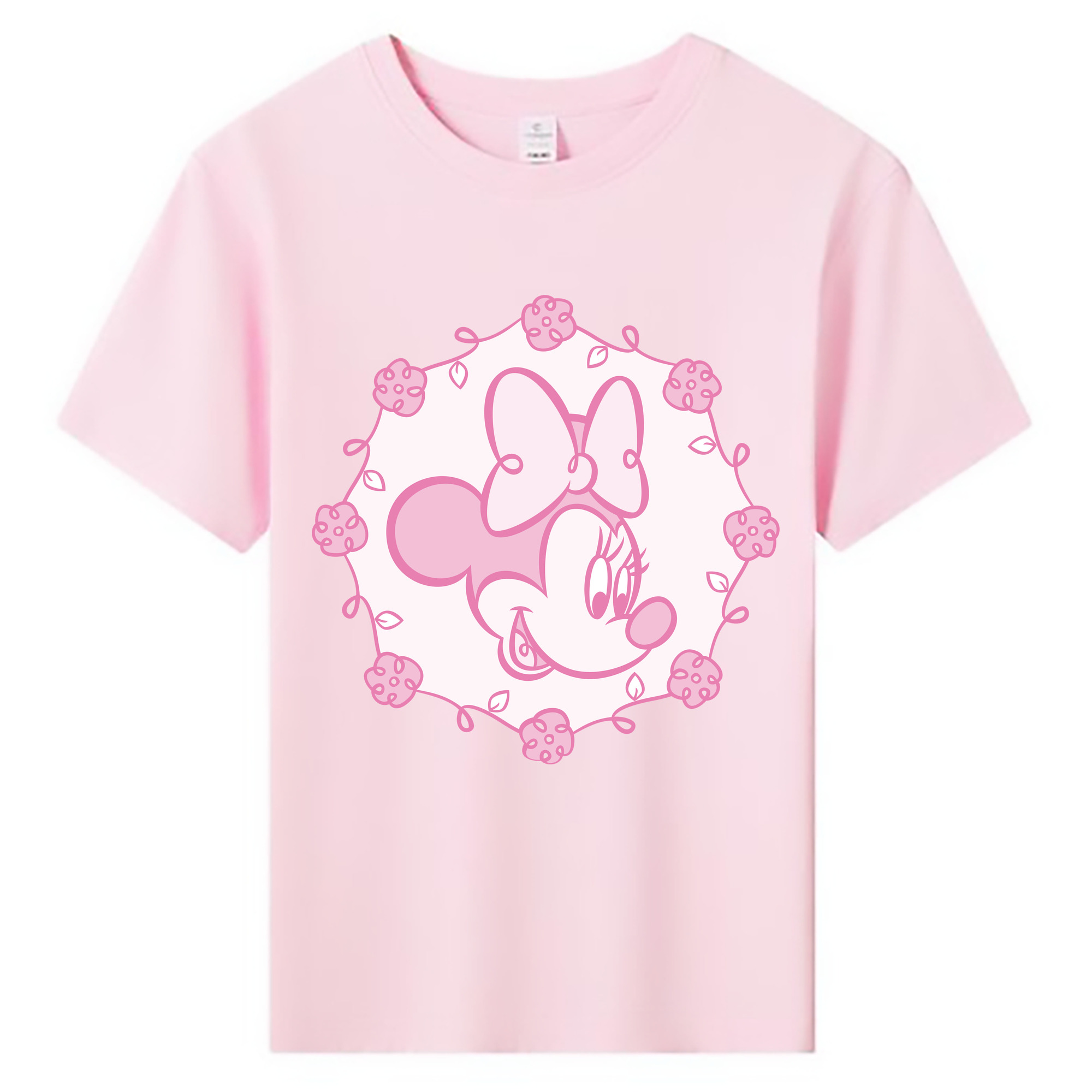 ミッキーマウス Mickey Mouse 綿100％キッズTシャツ（フロントプリント）