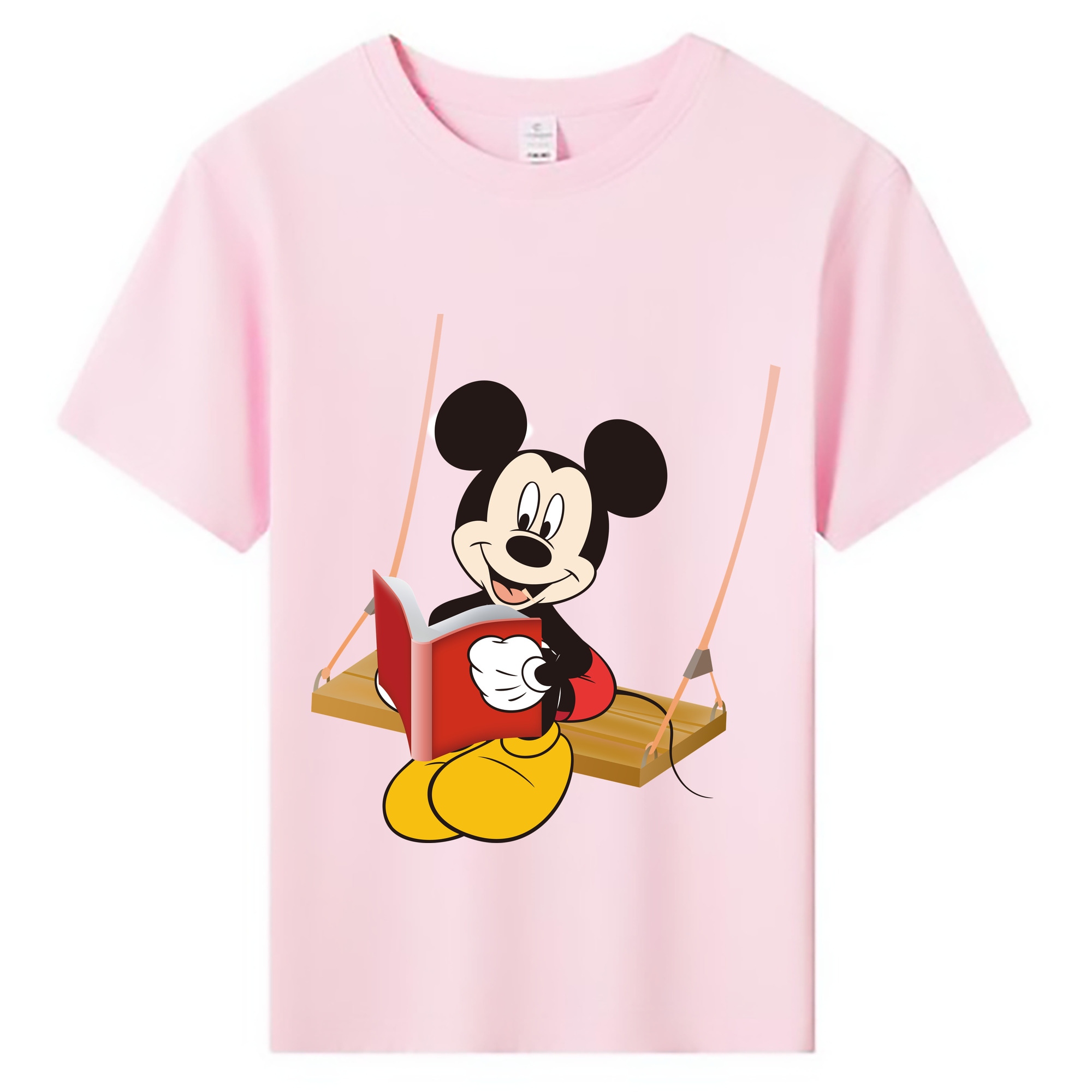 ミッキーマウス Mickey Mouse 綿100％キッズTシャツ（フロントプリント）