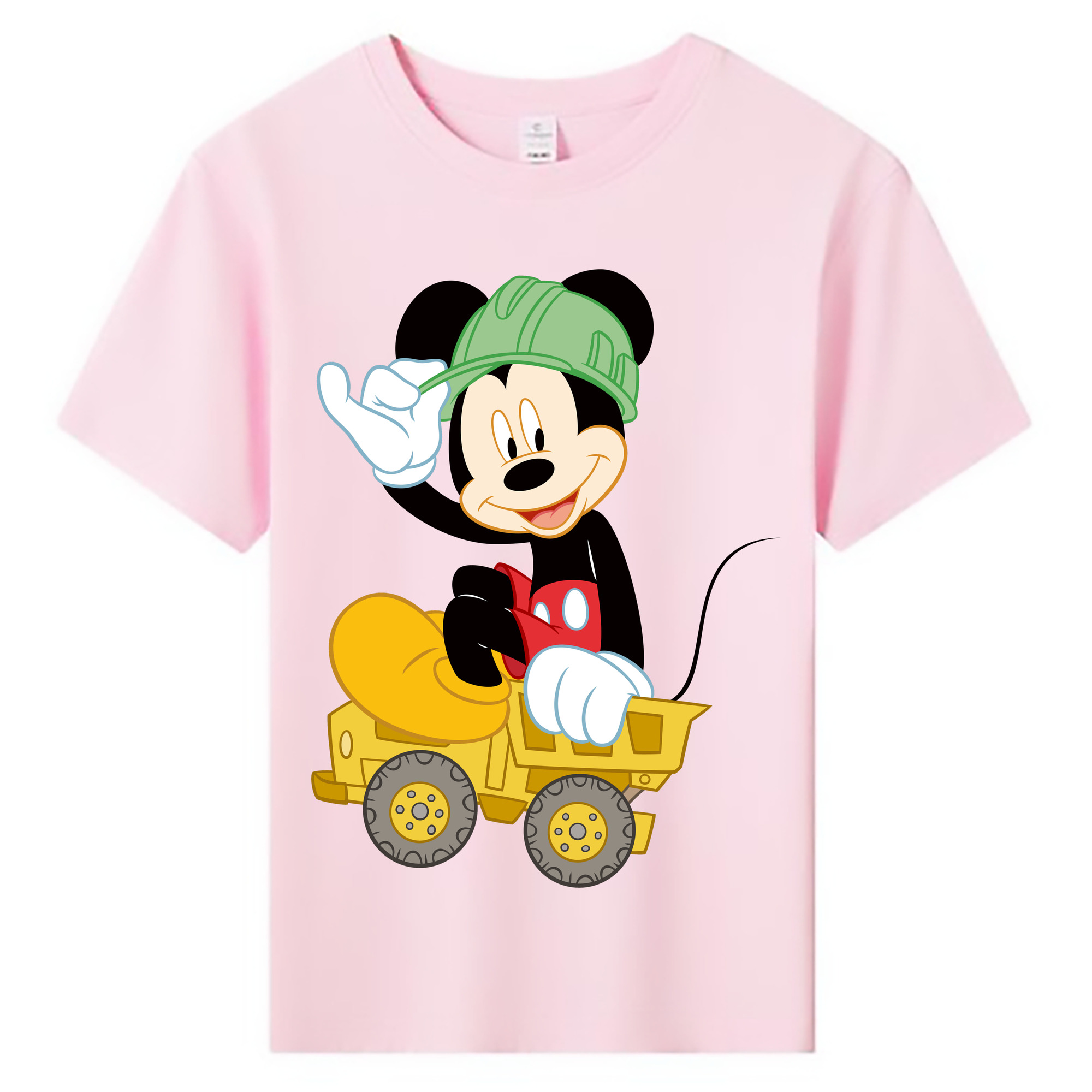 ミッキーマウス Mickey Mouse 綿100％キッズTシャツ（フロントプリント）