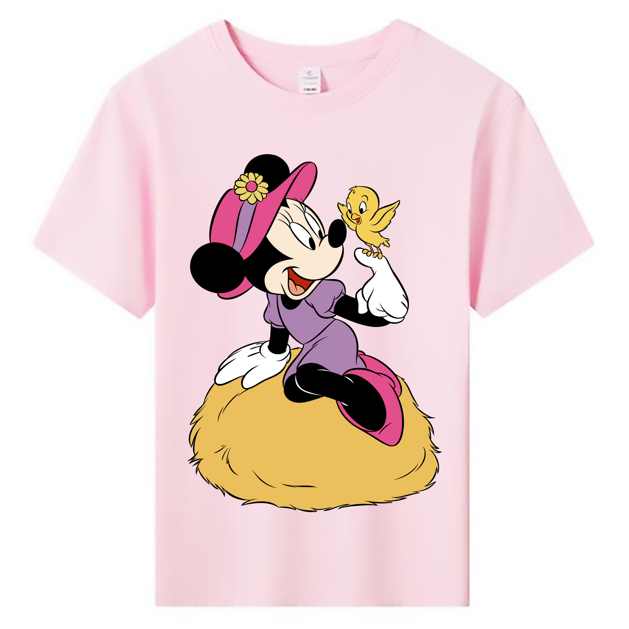 ミッキーマウス Mickey Mouse 綿100％キッズTシャツ（フロントプリント）