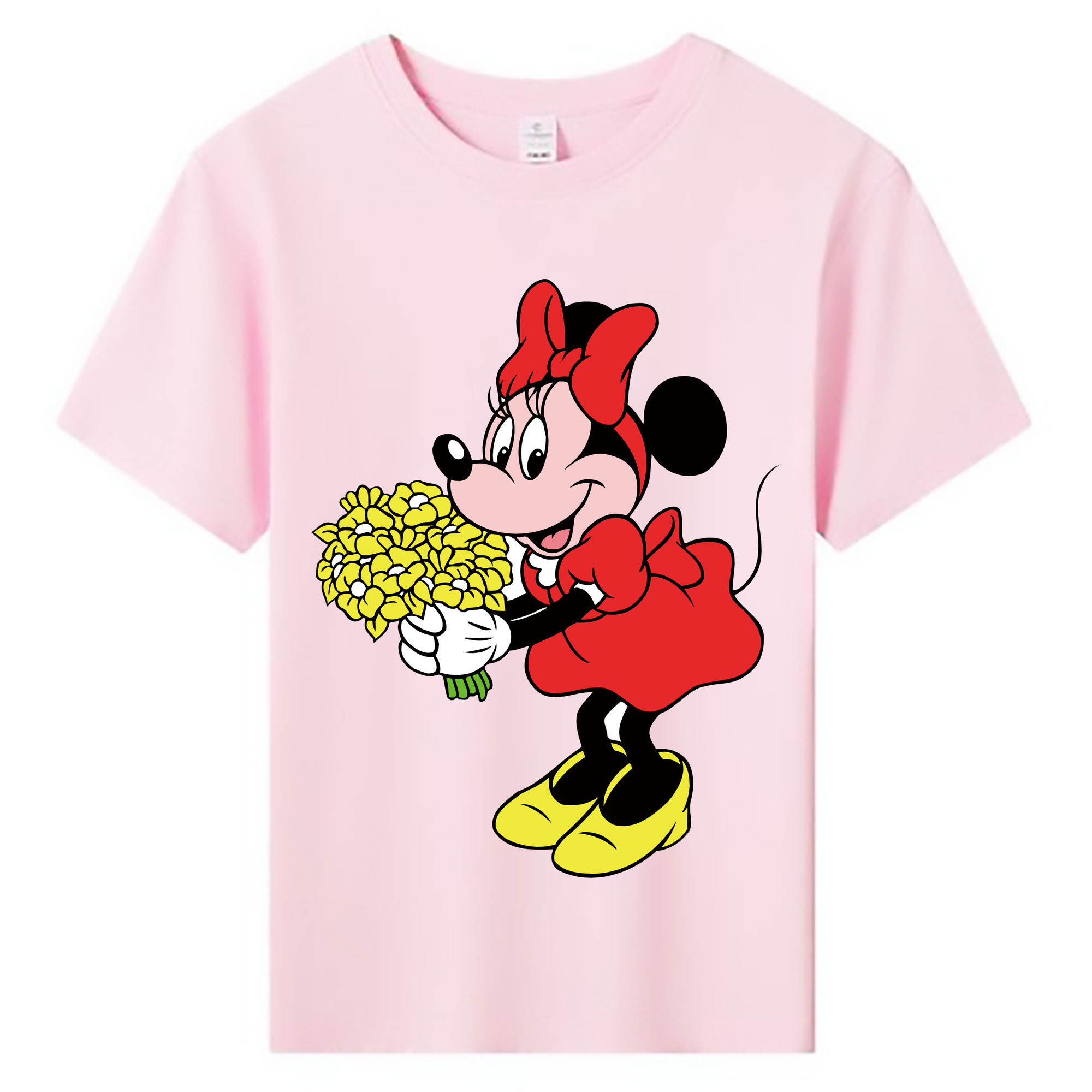 ミッキーマウス Mickey Mouse 綿100％キッズTシャツ（フロントプリント）