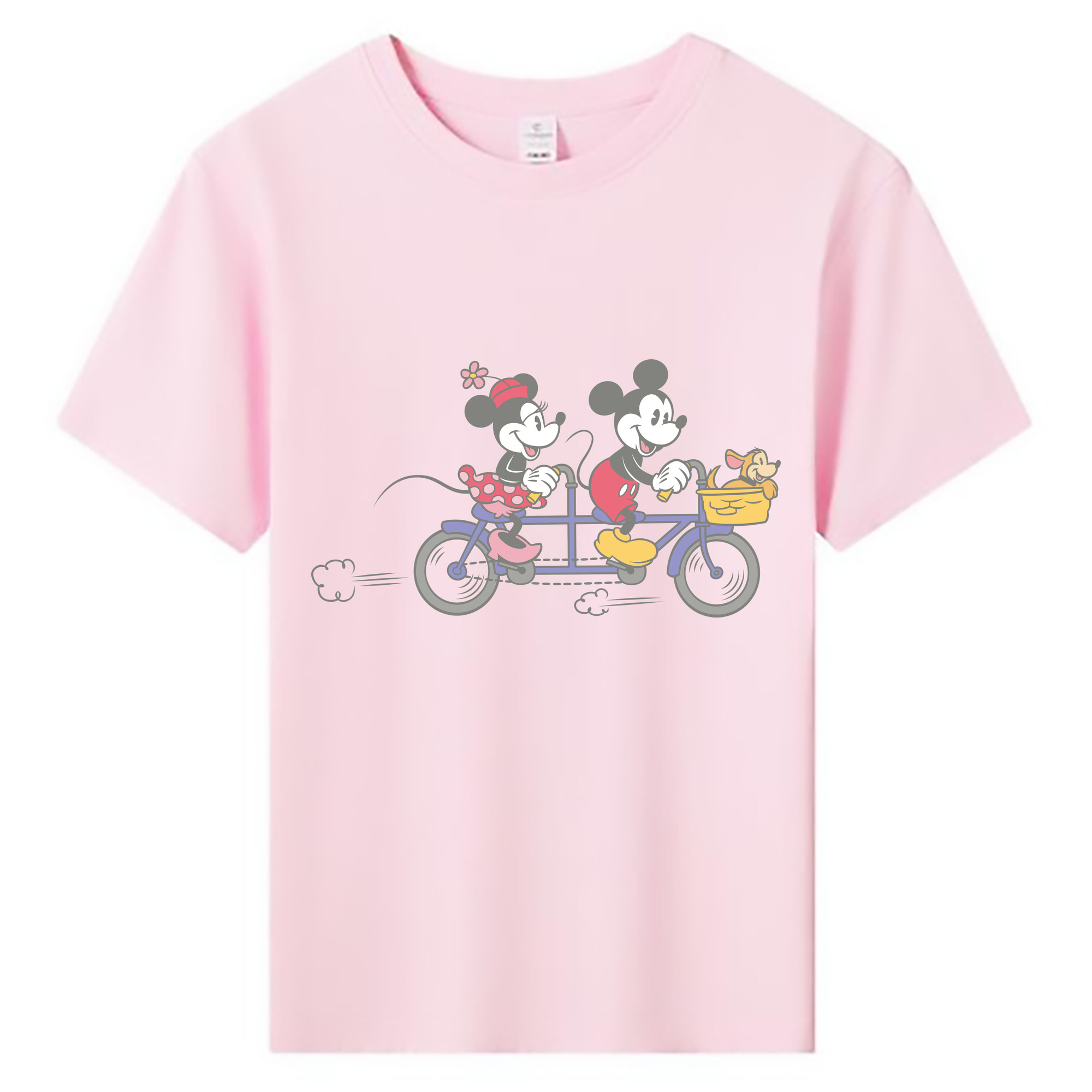 ミッキーマウス Mickey Mouse 綿100％キッズTシャツ（フロントプリント）