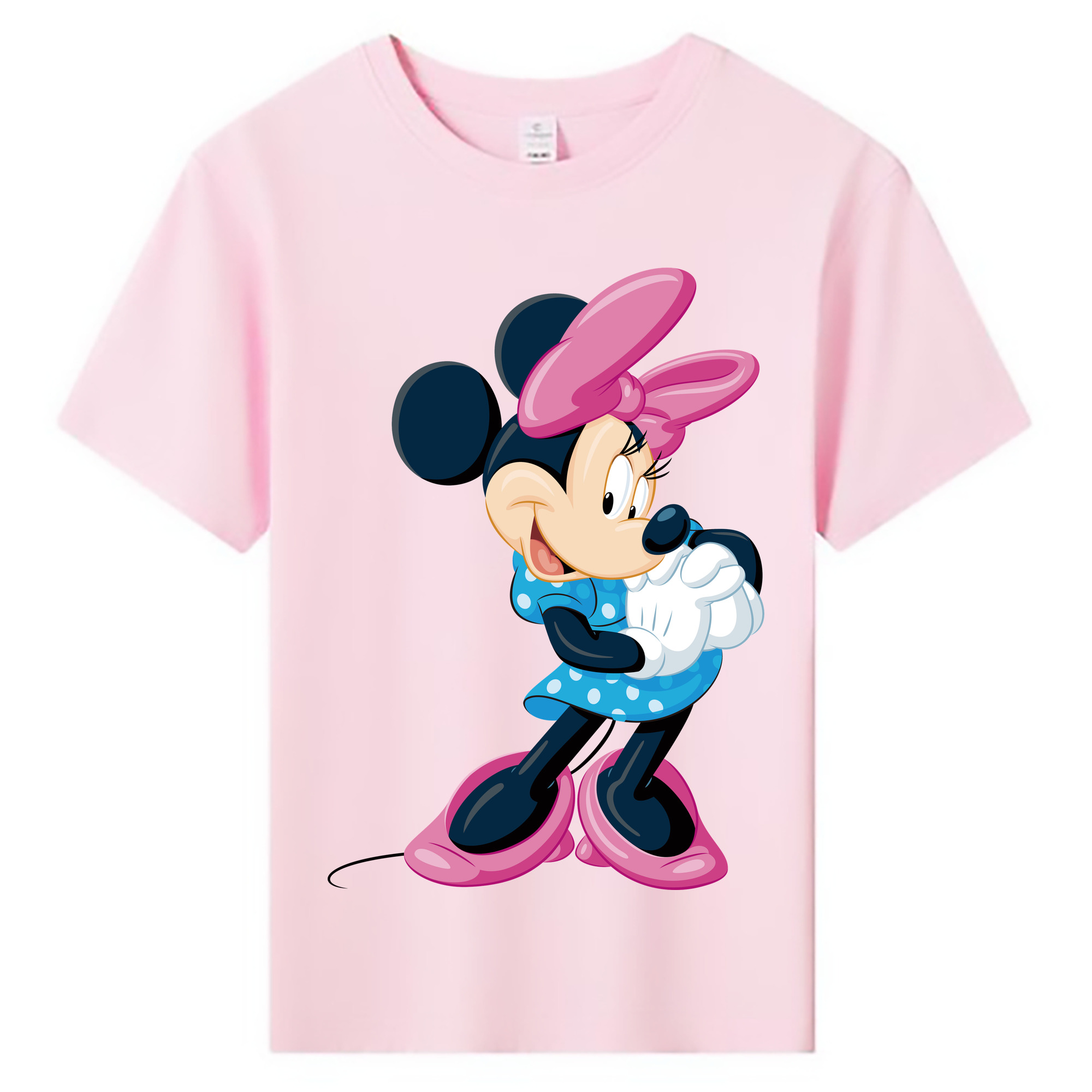 ミッキーマウス Mickey Mouse 綿100％キッズTシャツ（フロントプリント）