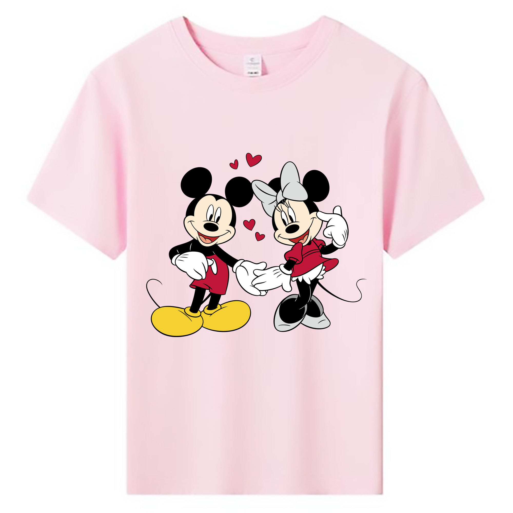 ミッキーマウス Mickey Mouse 綿100％キッズTシャツ（フロントプリント）