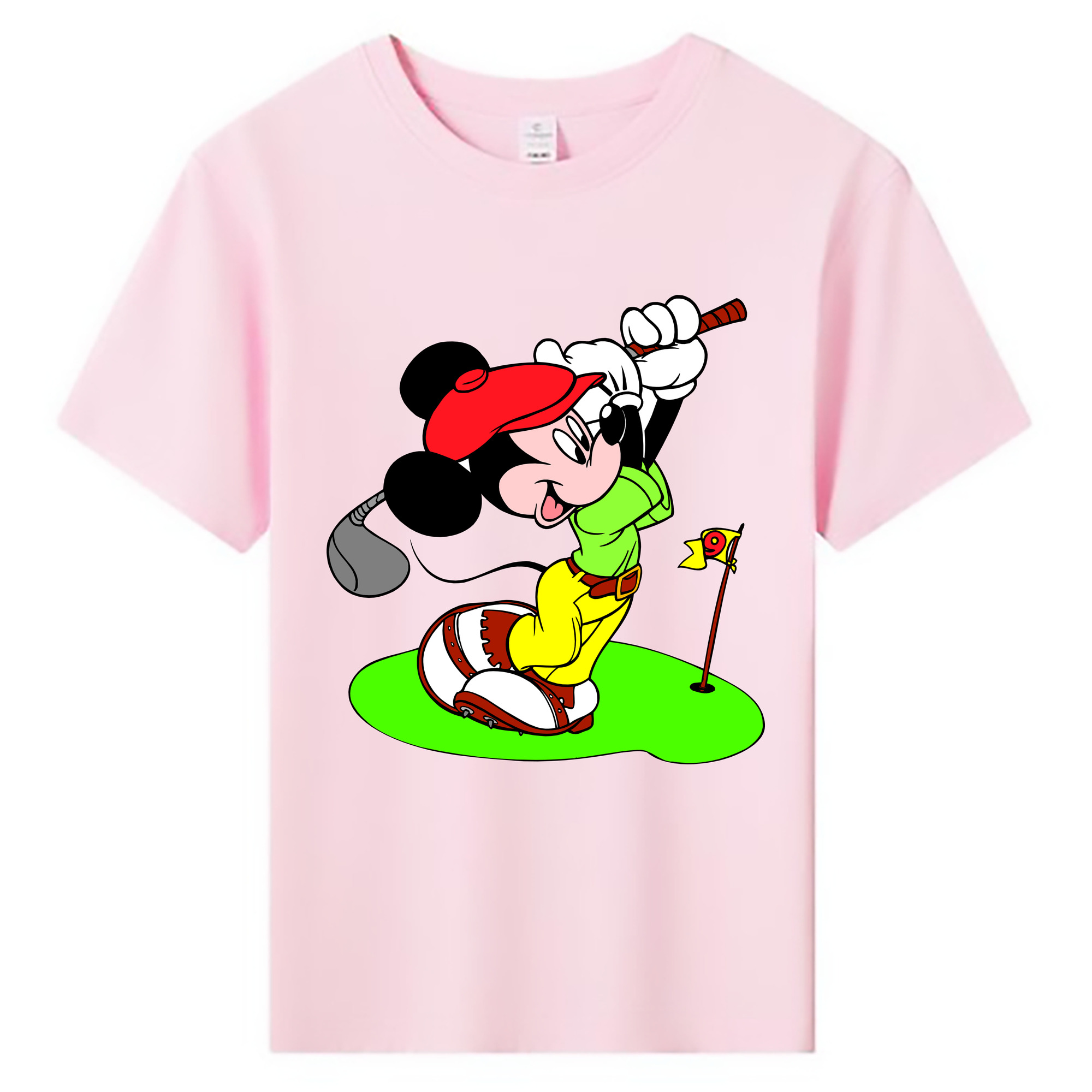 ミッキーマウス Mickey Mouse 綿100％キッズTシャツ（フロントプリント）